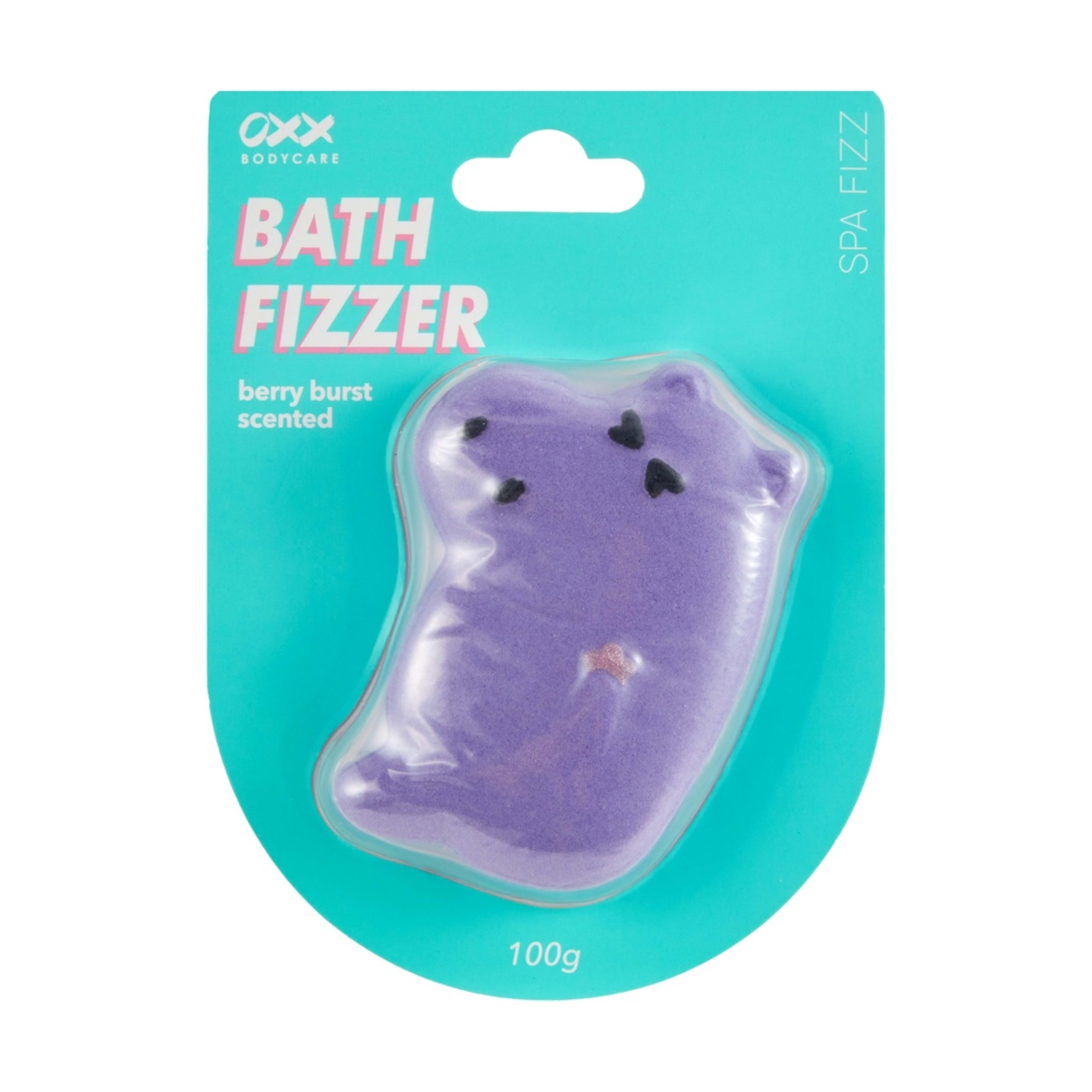 1 OXX Bodycare Spa Fizz Bath Fizzer 100g - Berry Burst Scented, 1 of 7