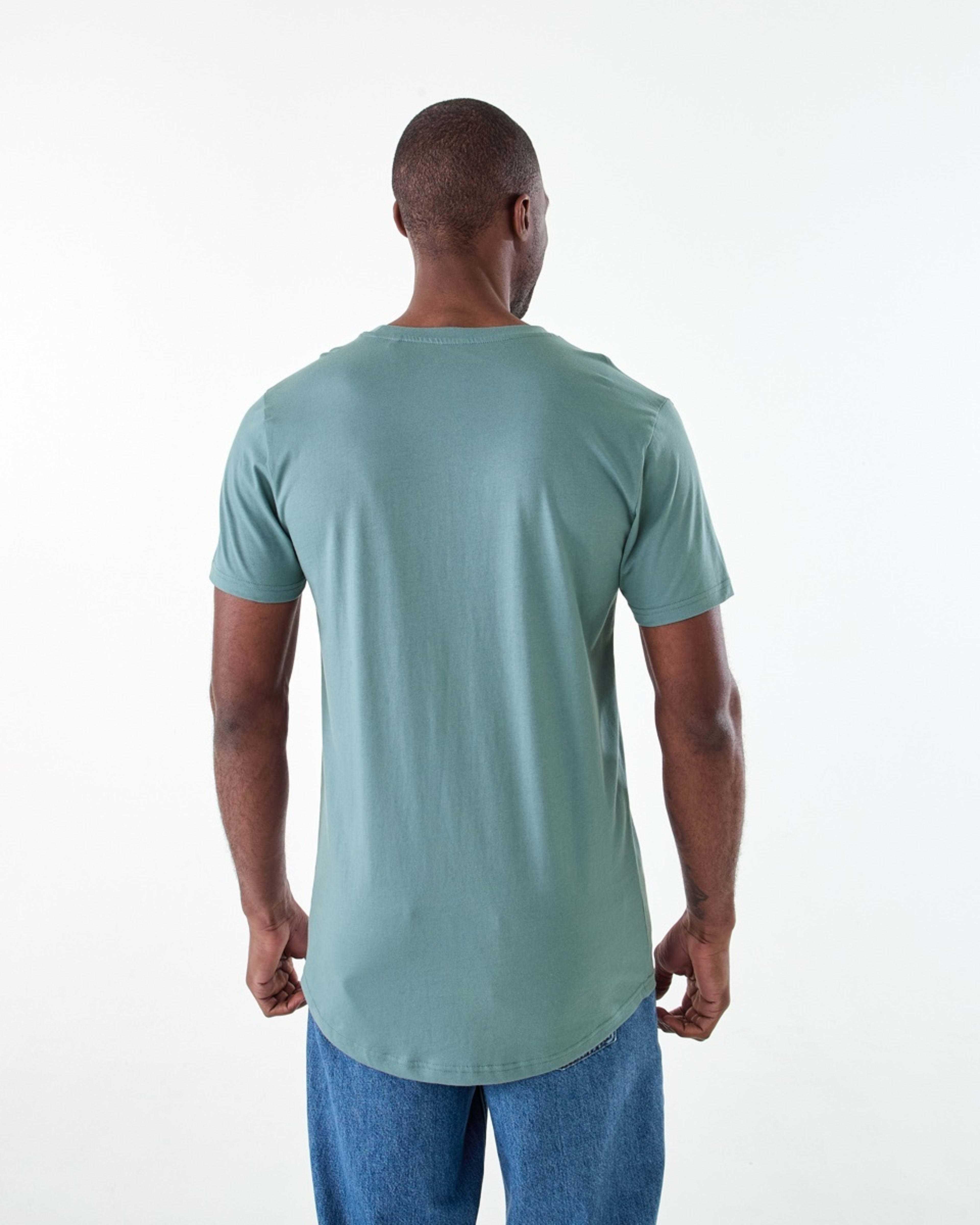 3 Australian Grown Cotton Longline T-shirt STORMY, 3 of 6