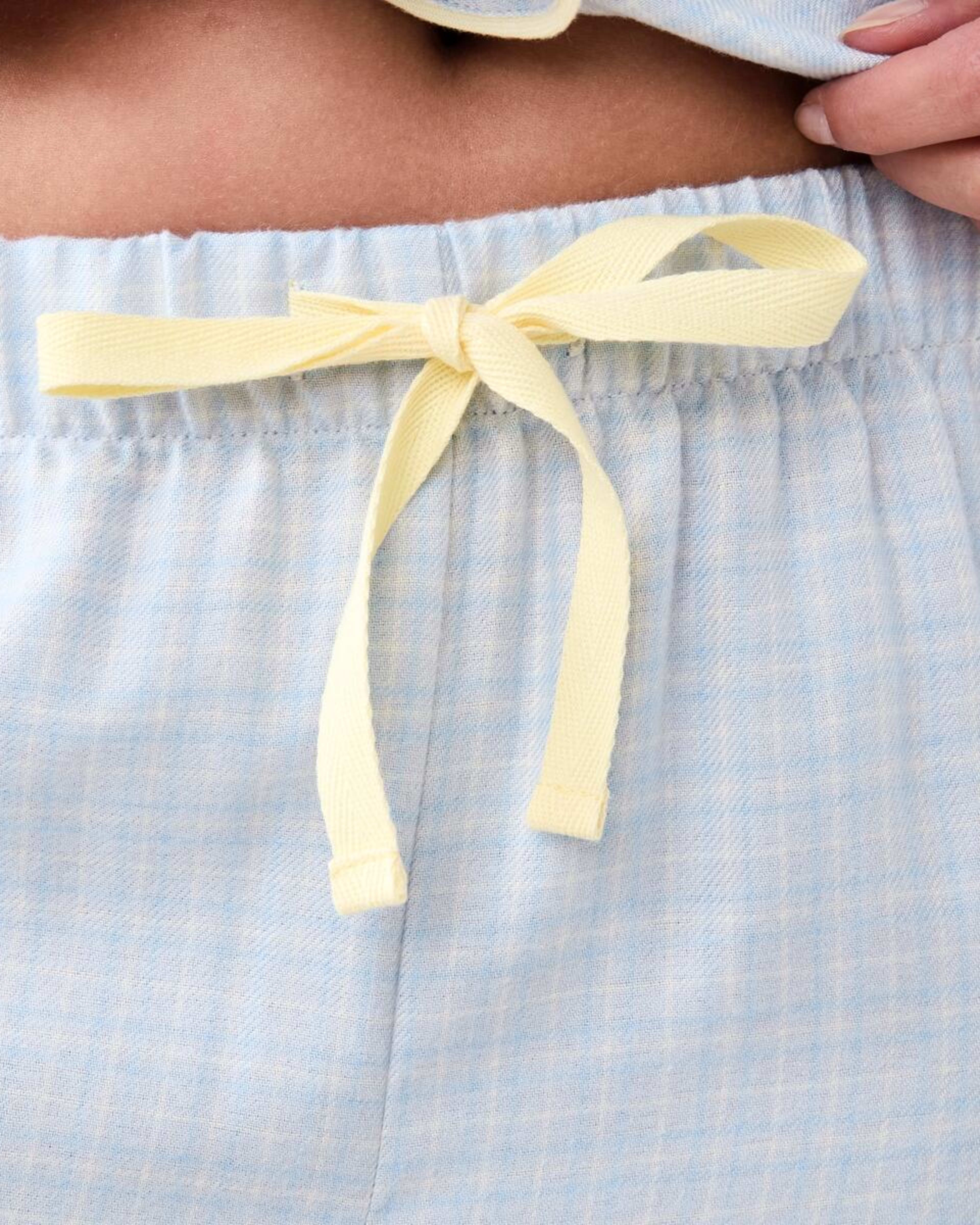 6 Classic Flannel Pyjama Set Chk Bl Min, 6 of 7