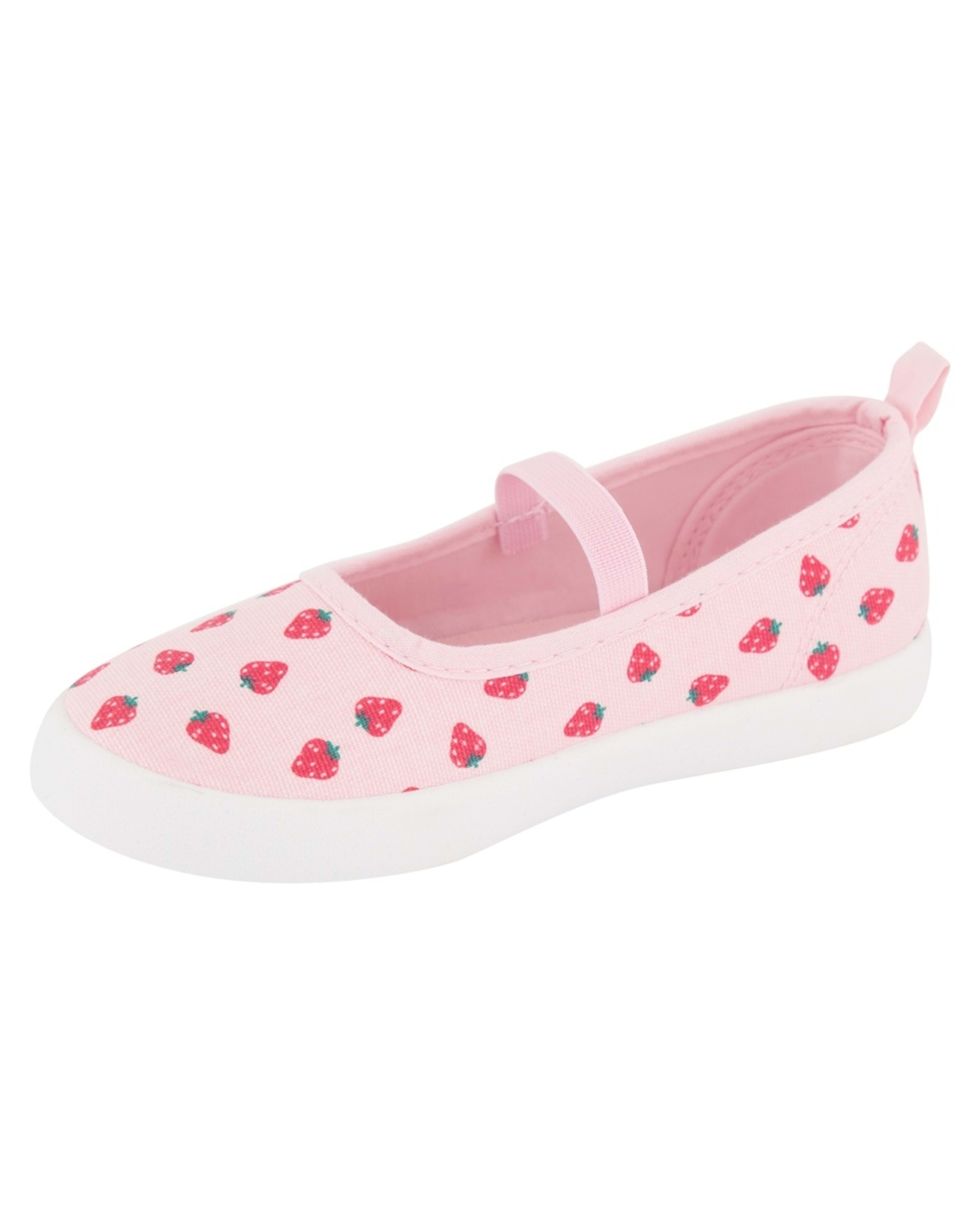 3 Junior Print Canvas Shoes STRAWBERRY PINK, 3 of 5