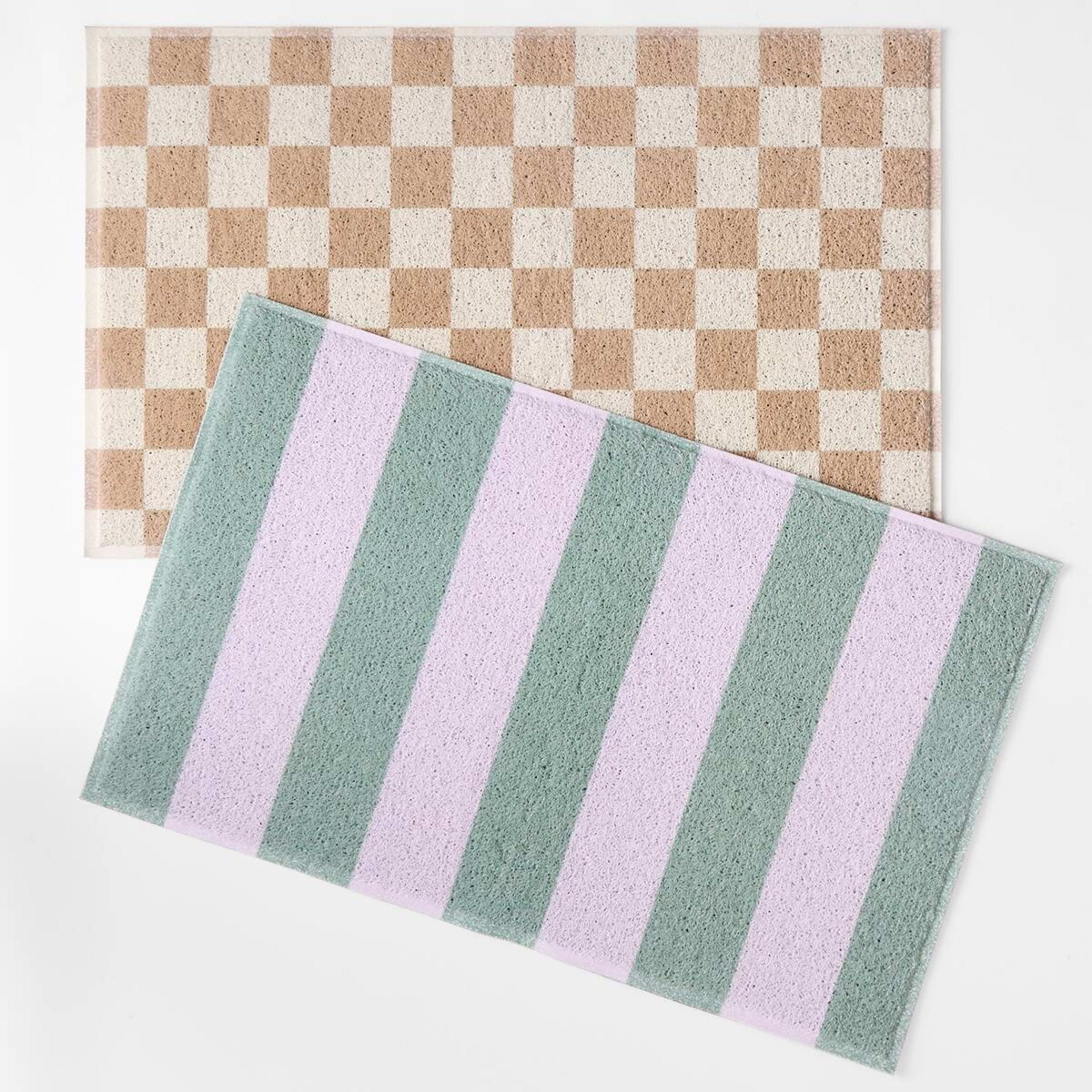7 Dirt Grip Door Mat - Green and Pink, 7 of 7