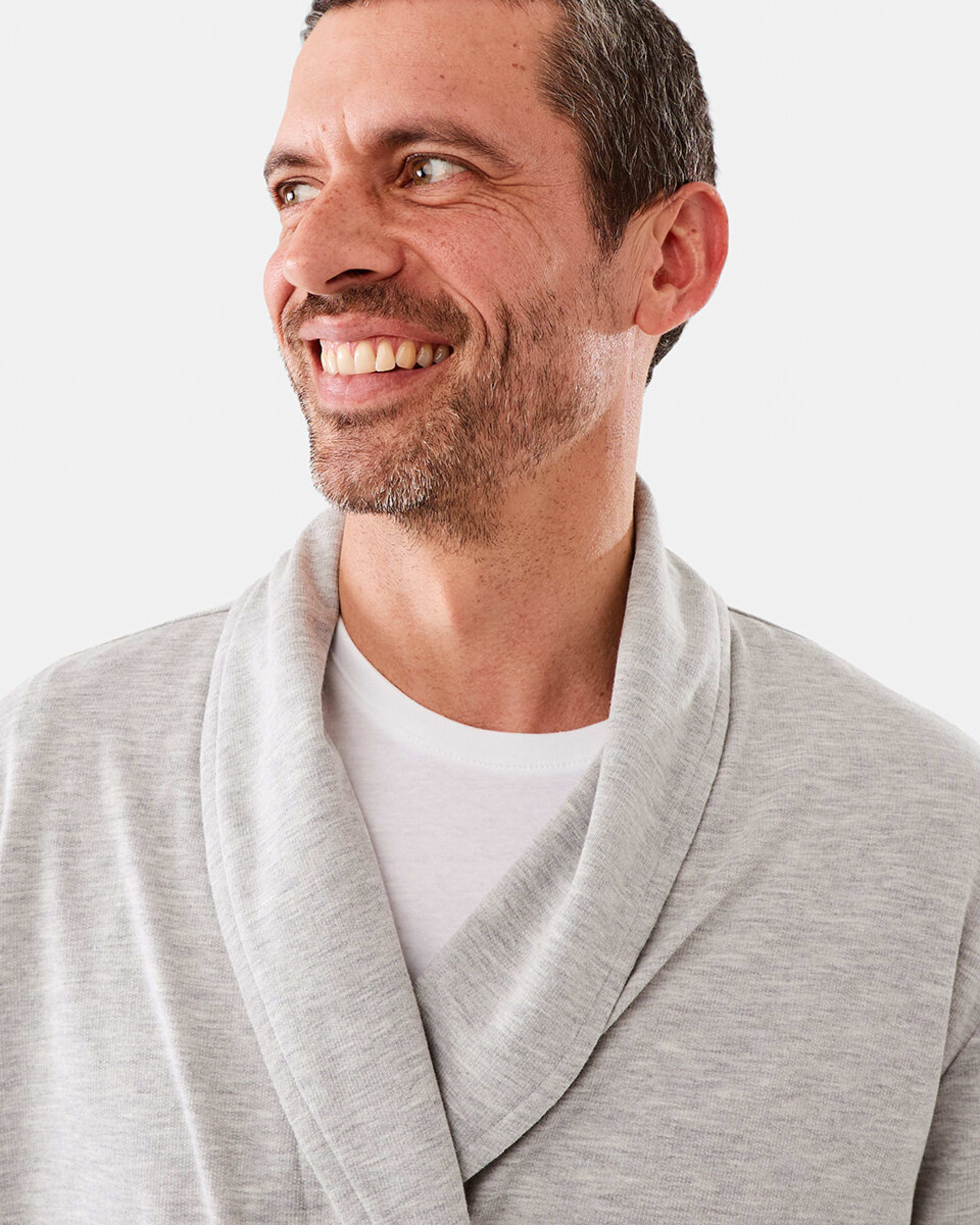 5 Lightweight Dressing Gown Grey Marle, 5 of 8