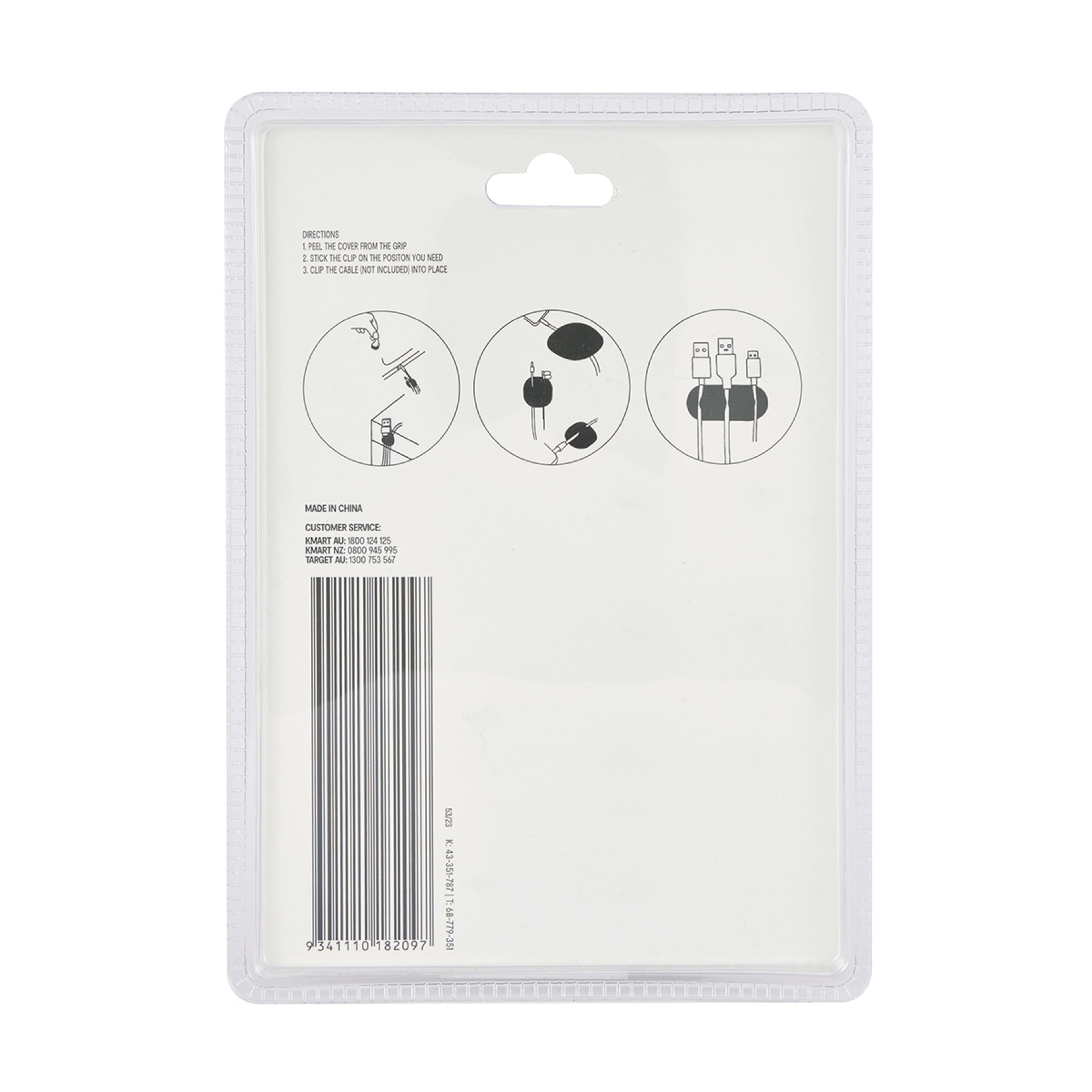 8 16 Pack Cable Tidy - Black, 8 of 8