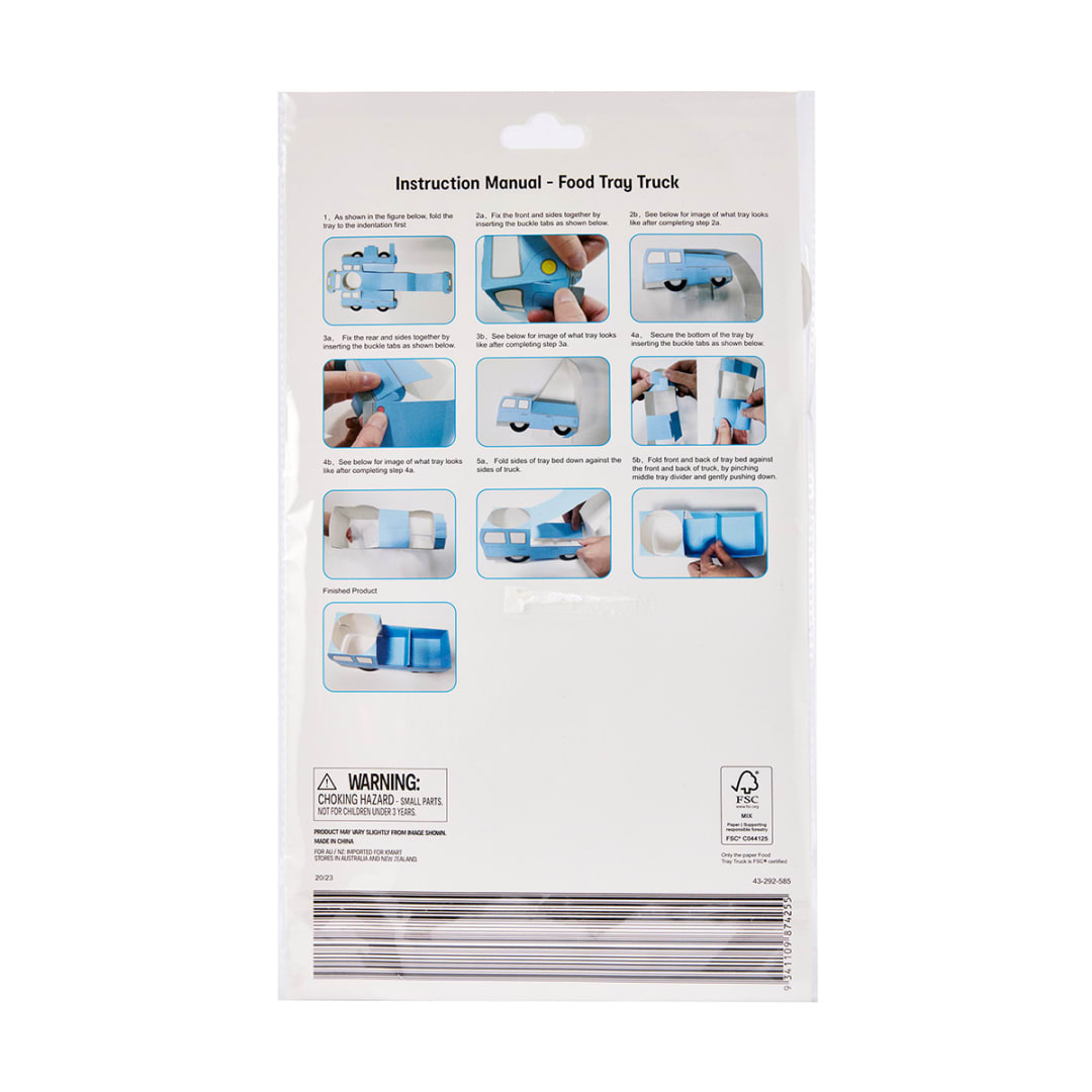 8 Piece Food Truck Serving Trays Kmart