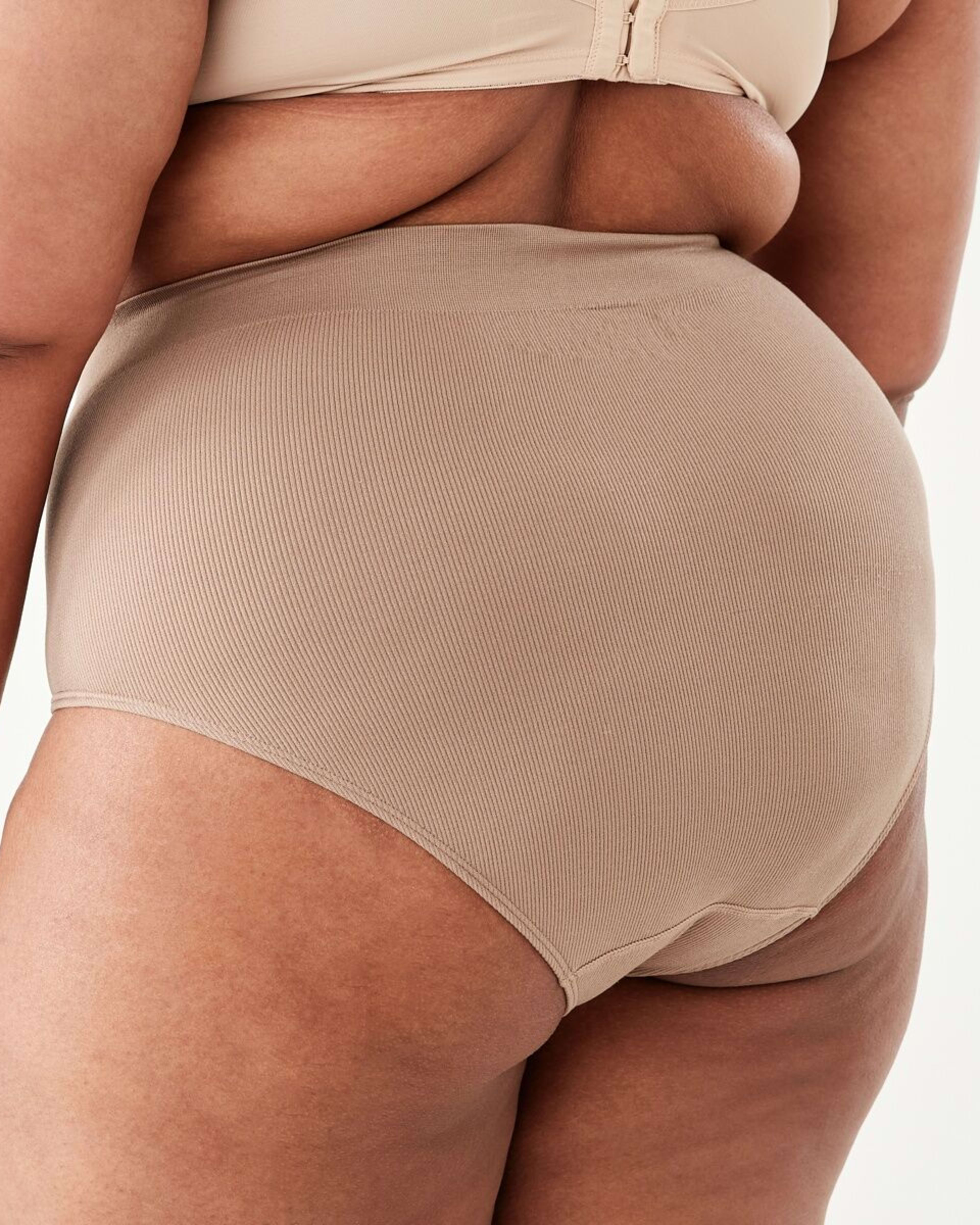 7 3 Pack Curve Rib Seamfree Full Briefs HALOGEN BLUE, BALLERINA, SOFT CLAY, 7 of 8