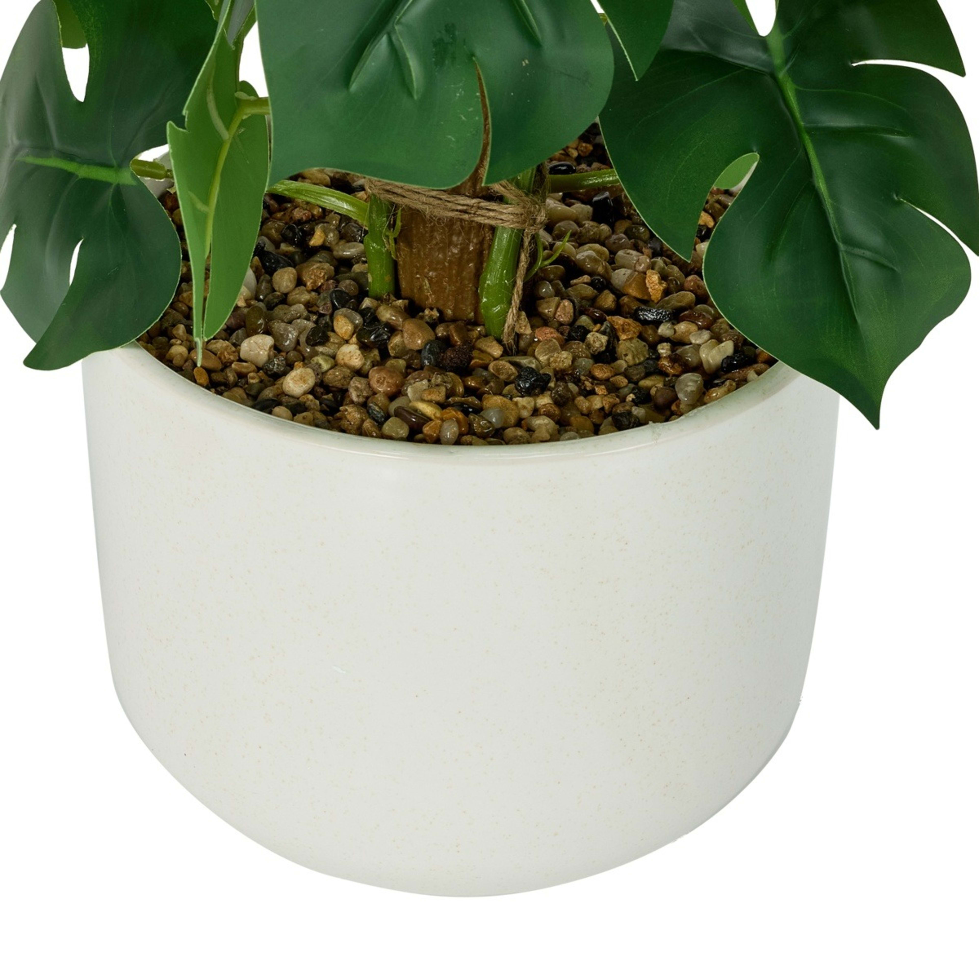 3 Artificial Climbing Monstera in Pot, 3 of 5