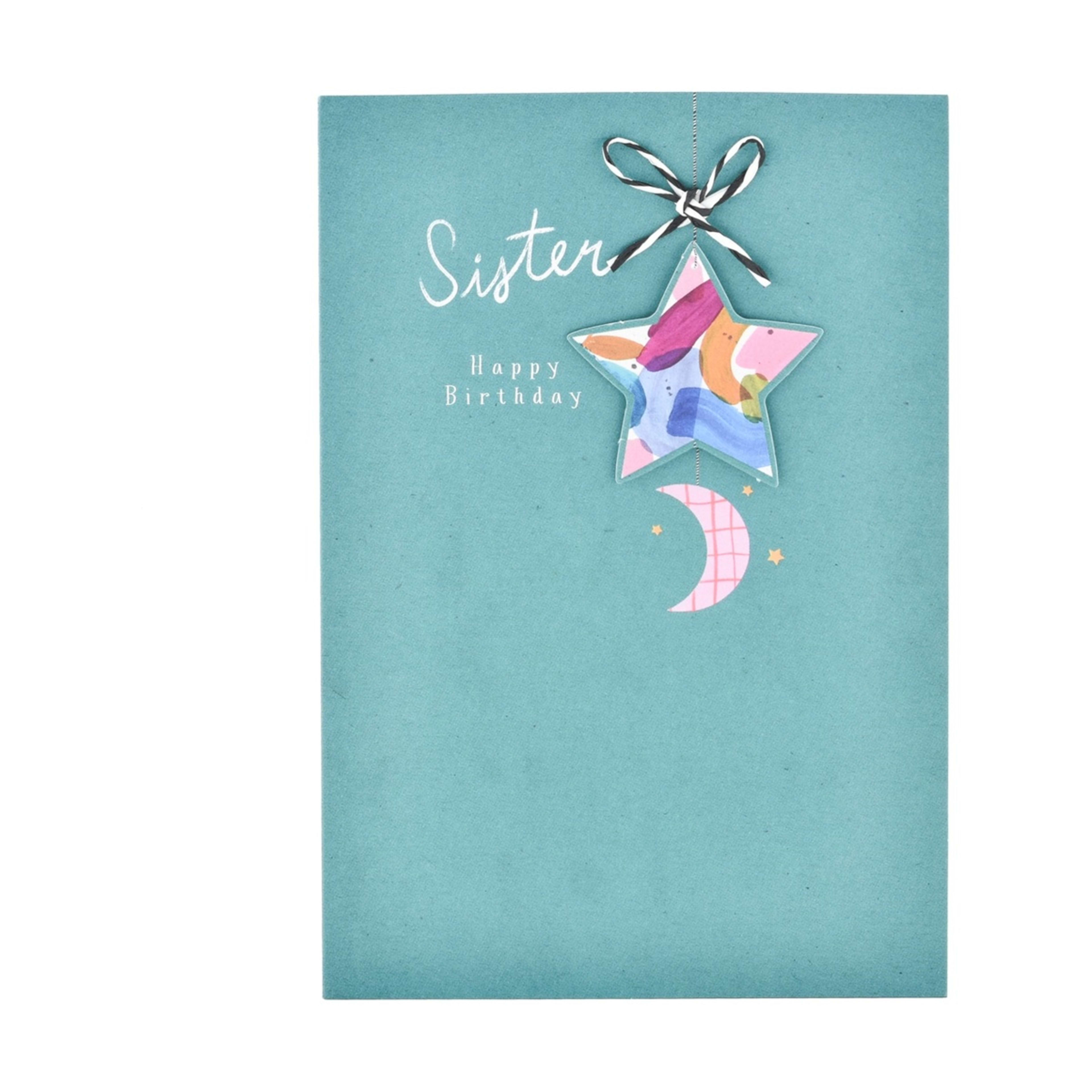 3 Hallmark Birthday Card For Sister - Moon & Stars, 3 of 3