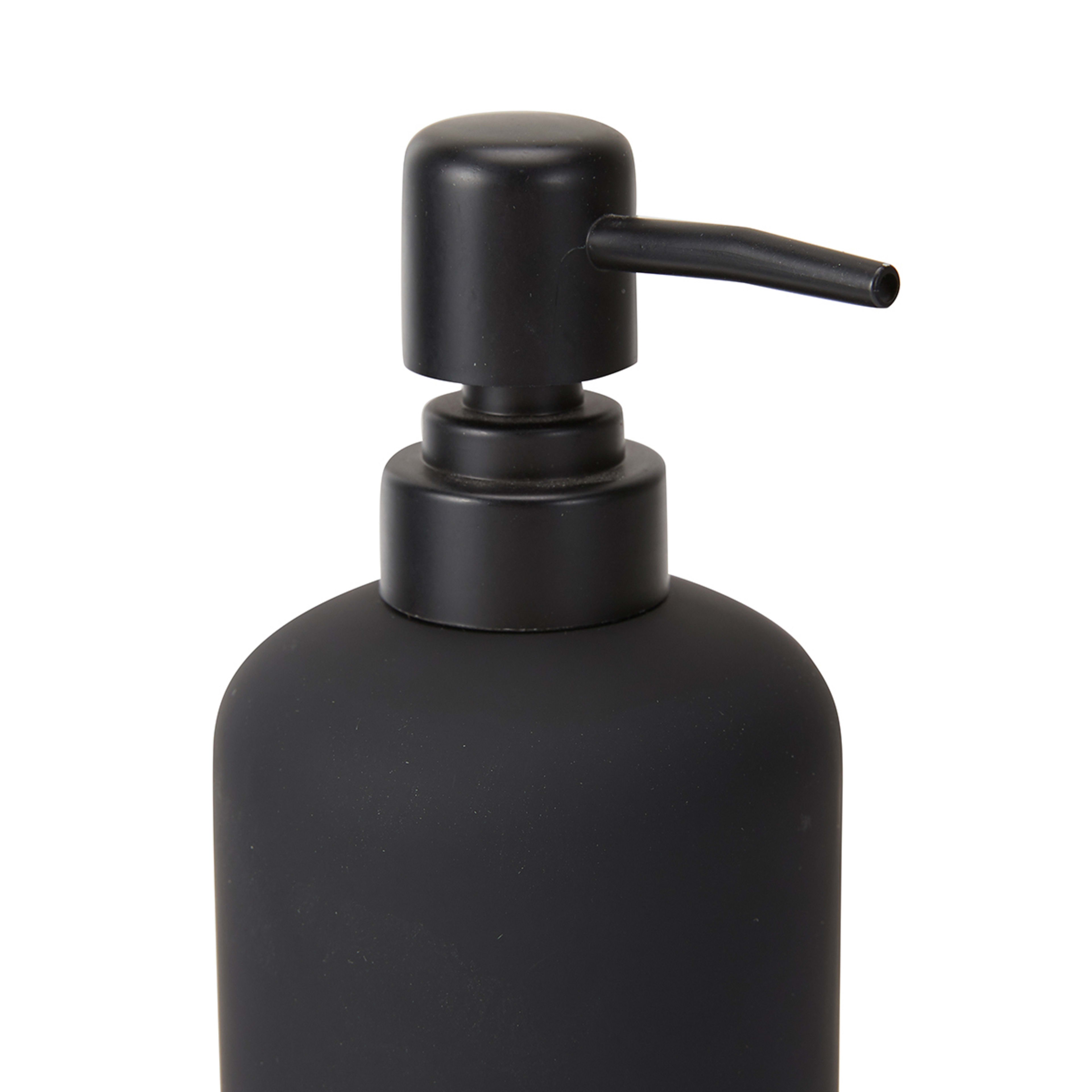 Soft Touch Black Soap Dispenser - Kmart