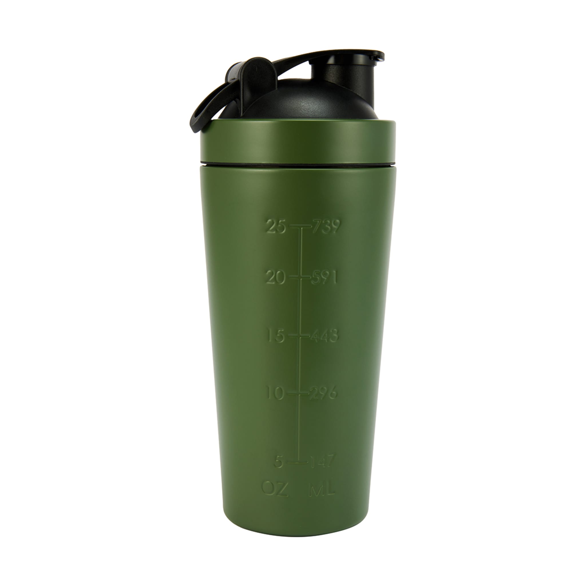 870ml Khaki Stainless Steel Protein Shaker Kmart