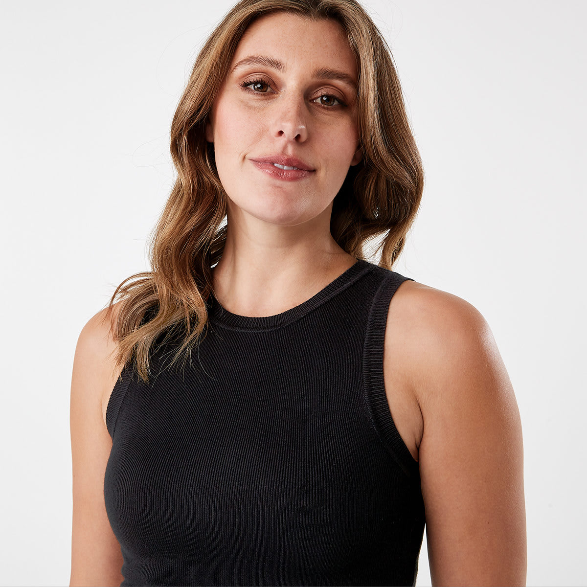 Sleeveless True Knit Crop Tank Top Kmart