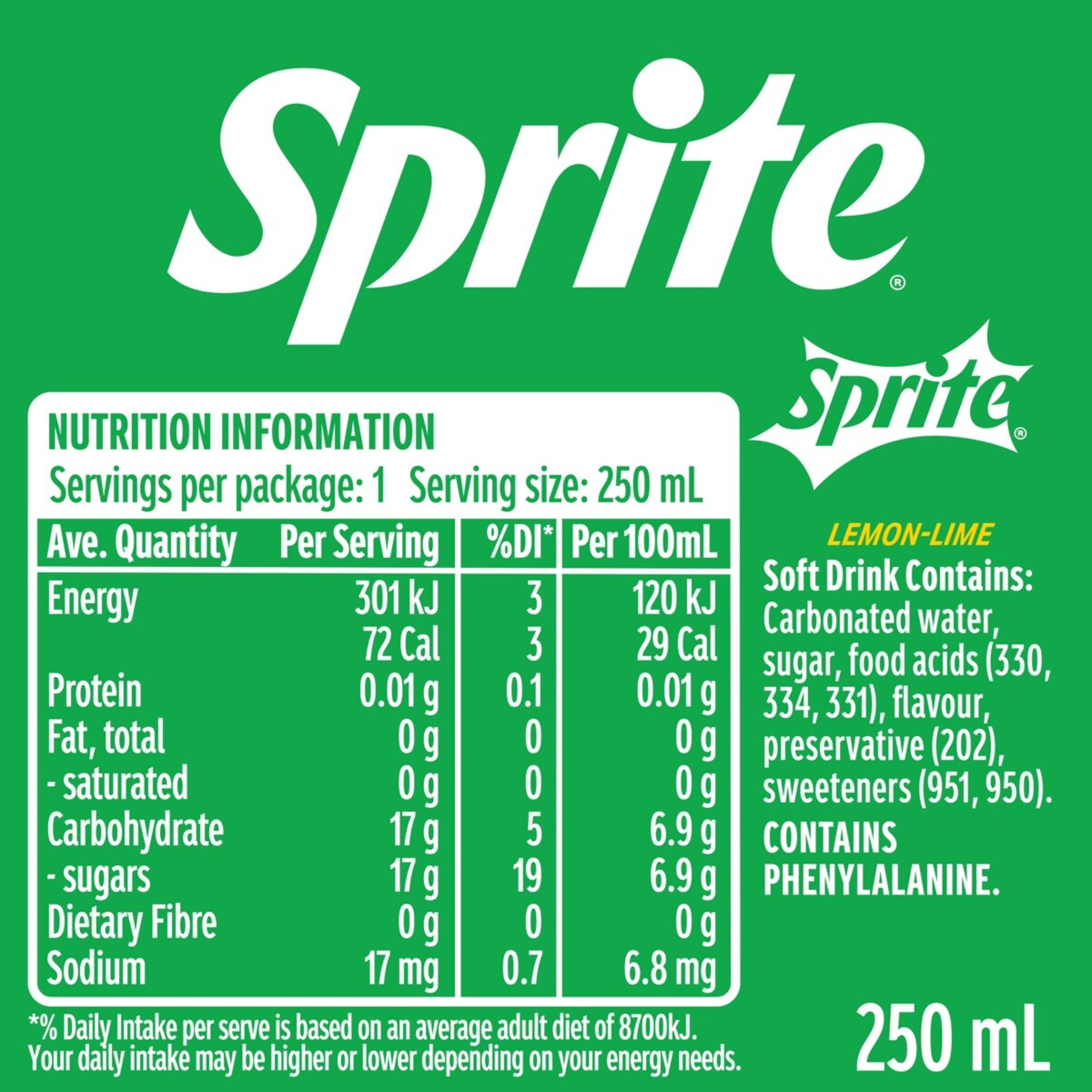 5 Sprite Can 250ml, 5 of 5
