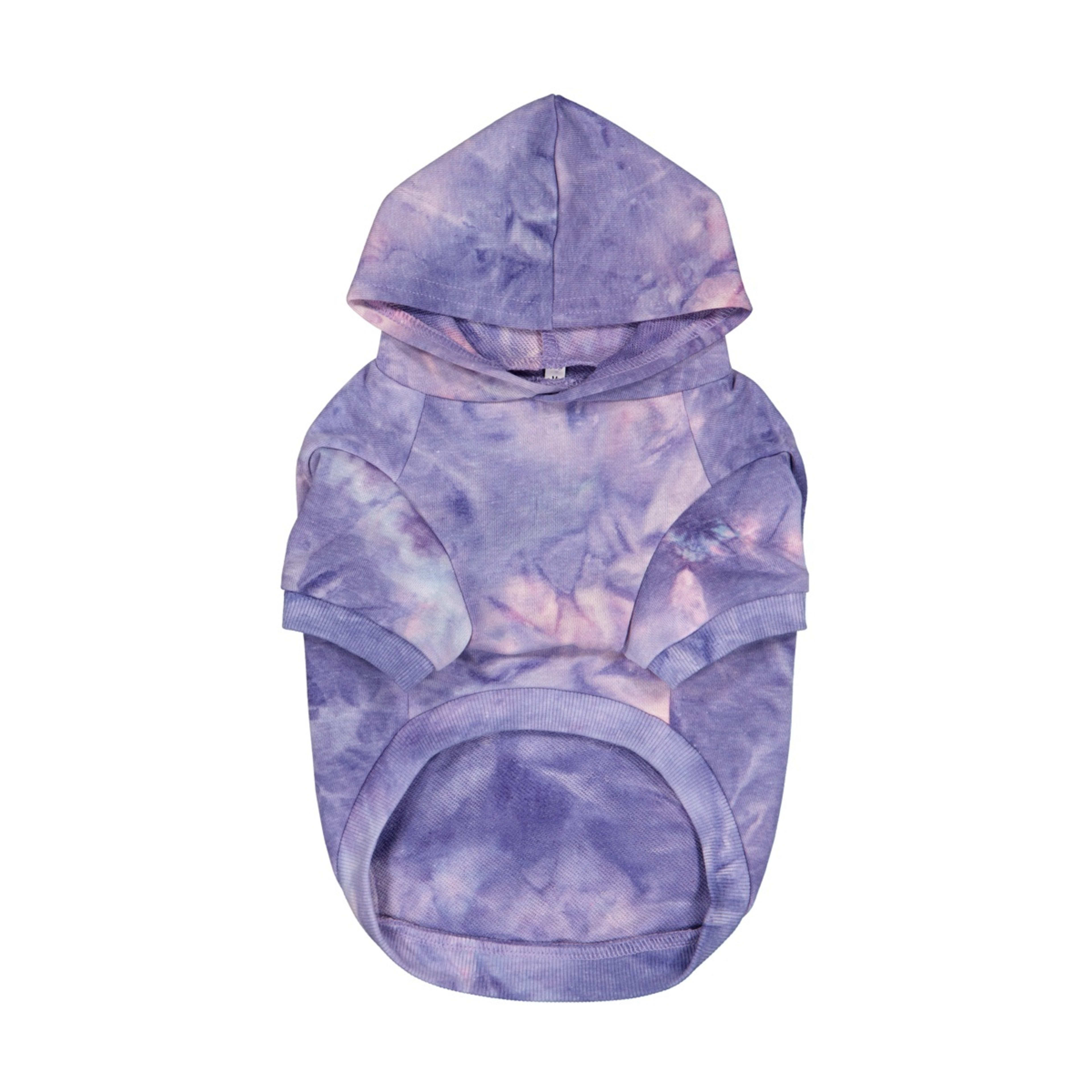 6 Pet Hoodie Tie-Dye - Medium, Lilac, 6 of 10