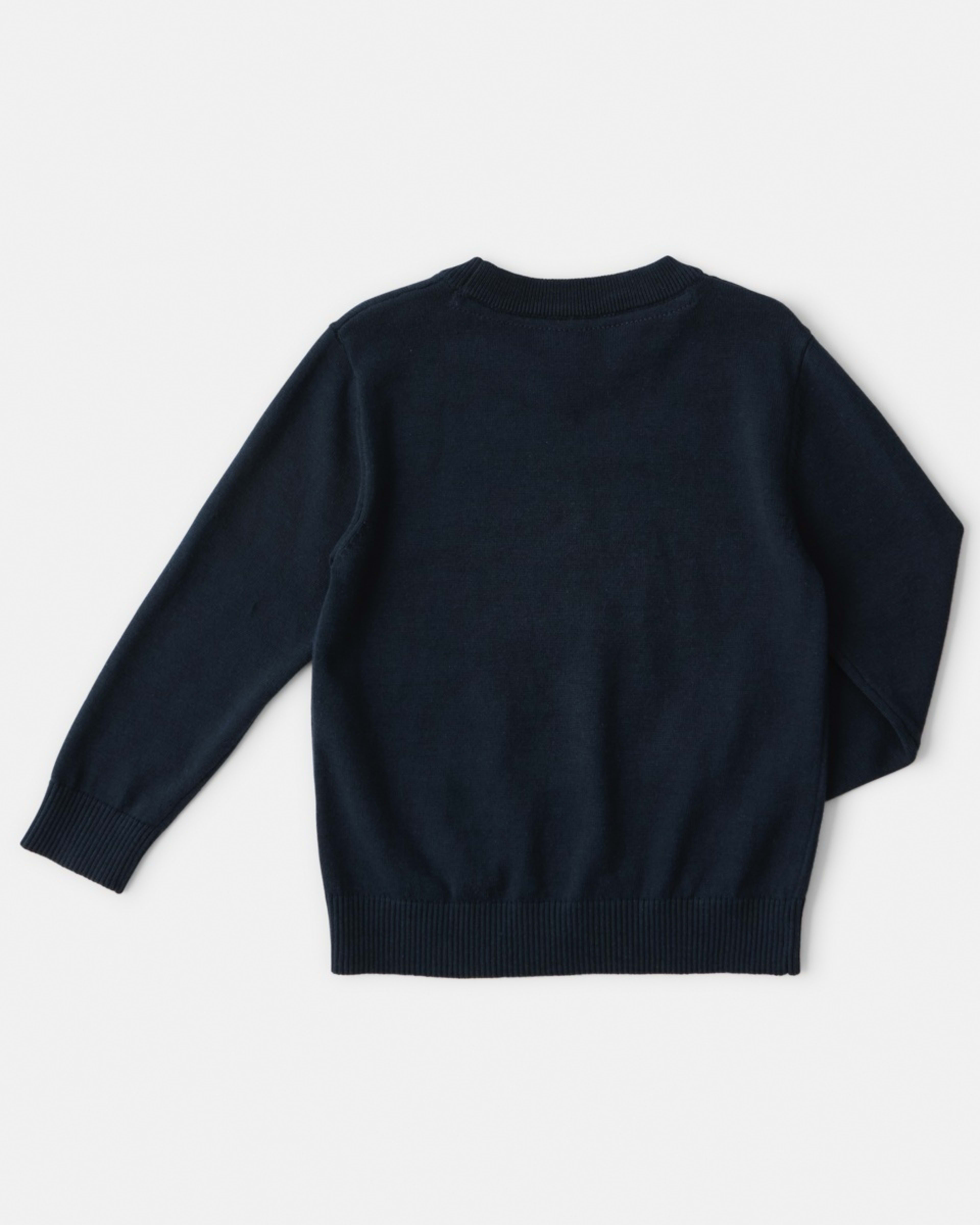 9 Jacquard Crew Neck Top Blue Dino, 9 of 9
