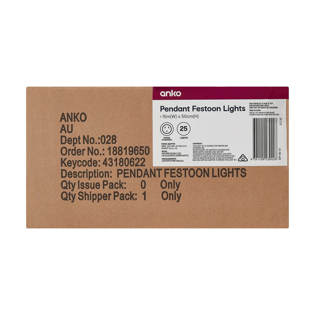 Pendant Festoon Lights Kmart