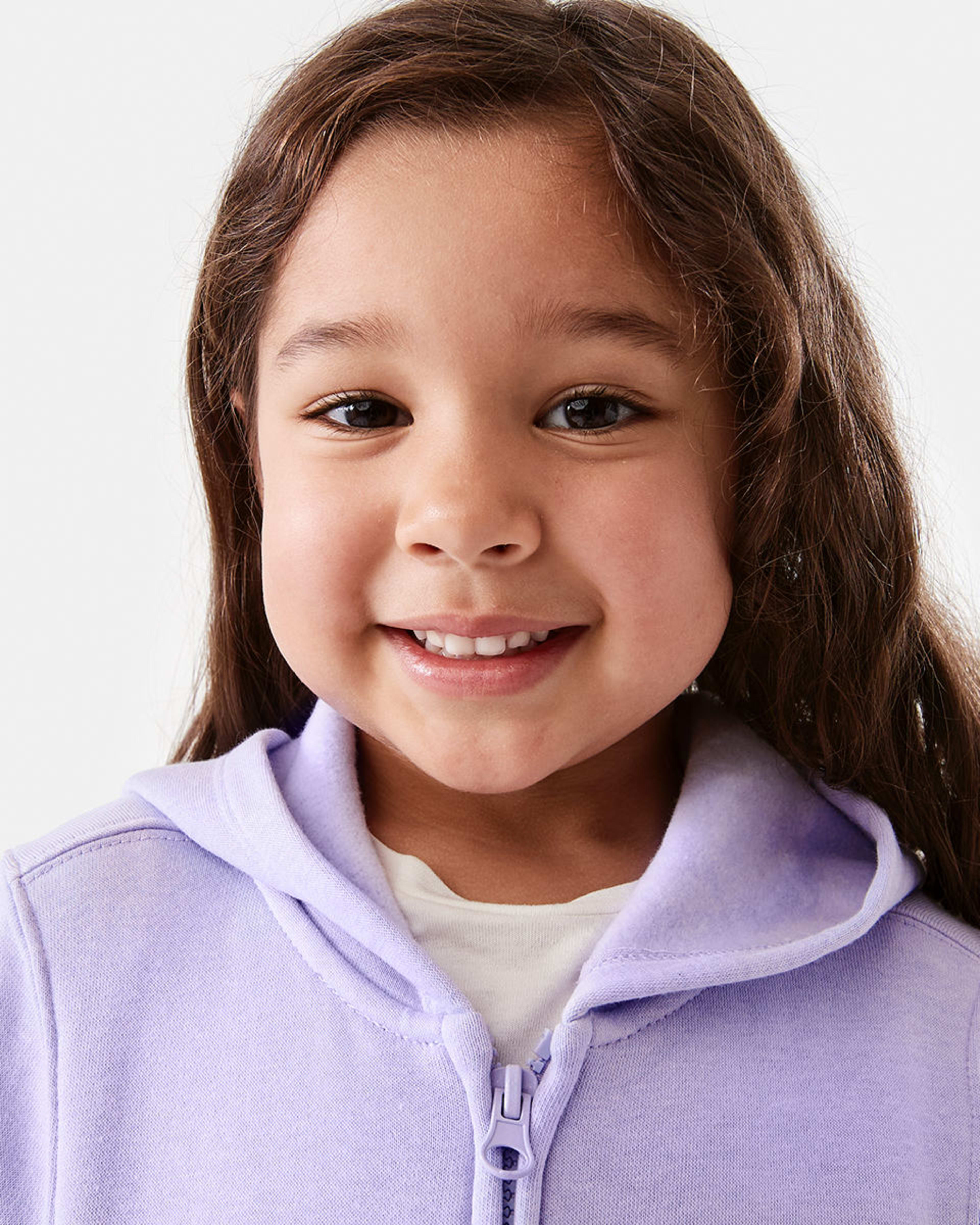 4 Plain Zip Through Hoodie Lilac Flwr, 4 of 10