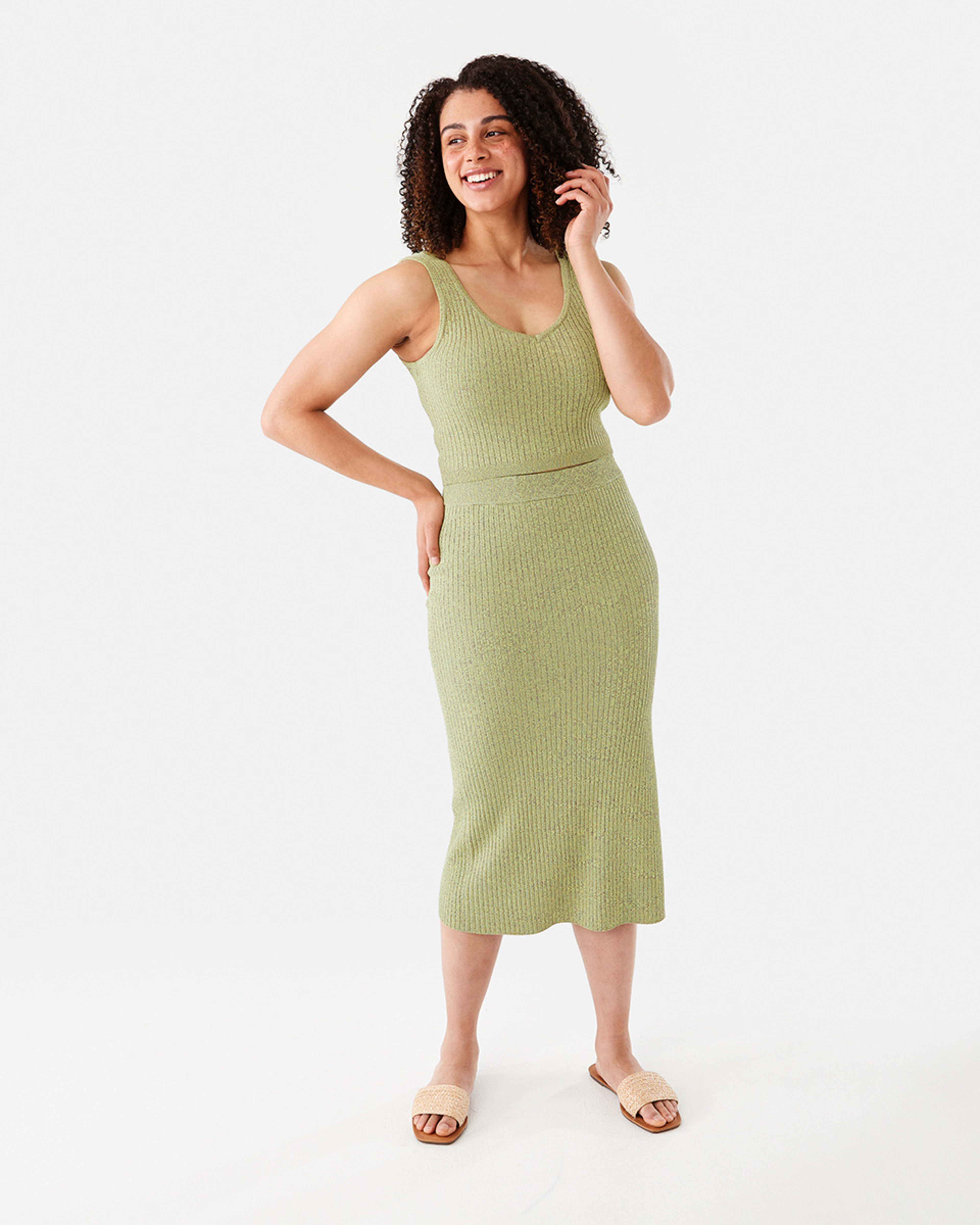 Sleeveless True Knit Sweetheart Tank Kmart