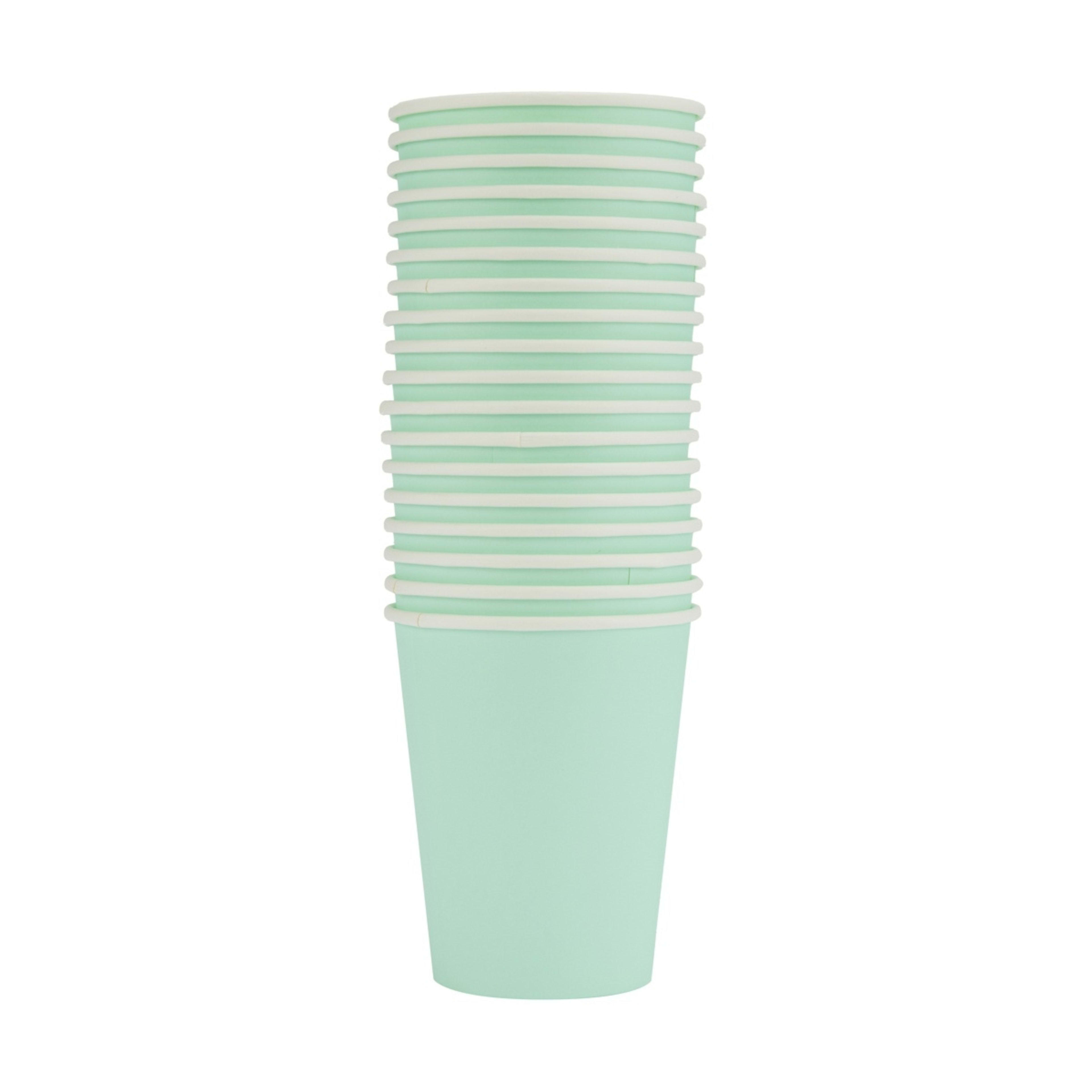 1 18 Pack Pastel Green Paper Cups