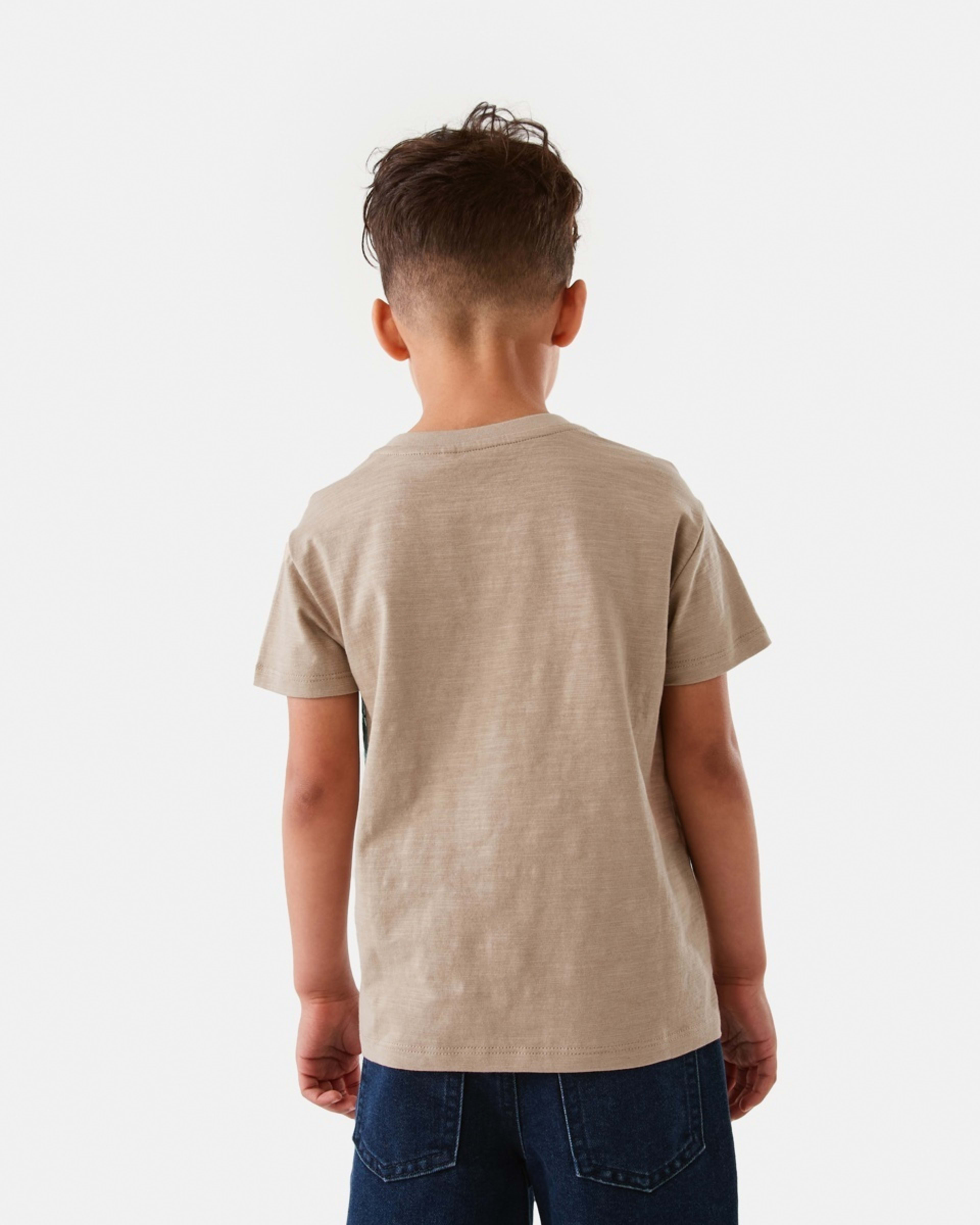 2 Foil Print T-shirt Tan Dinos, 2 of 8
