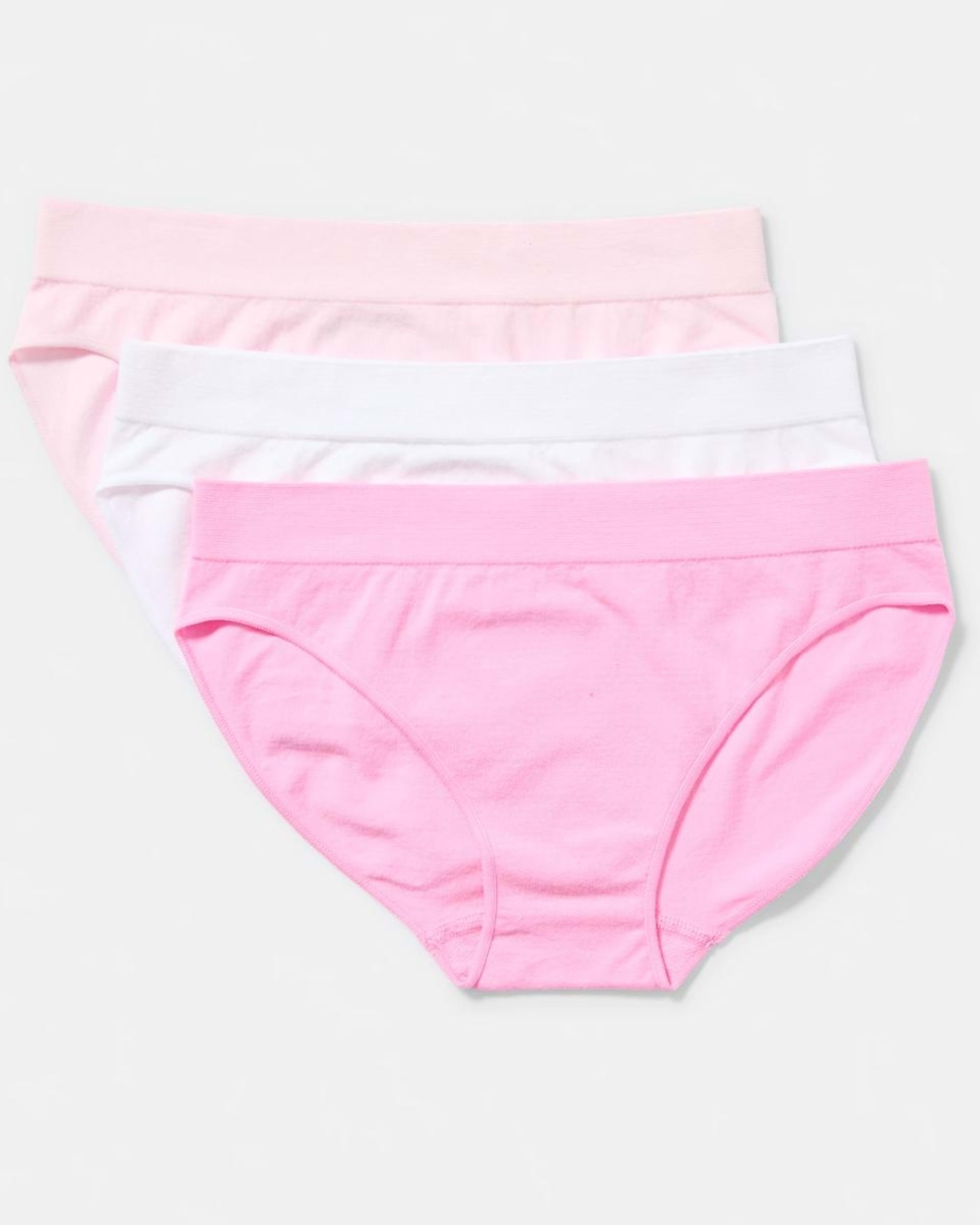1 3 Pack Cotton Seamfree Briefs PINKS