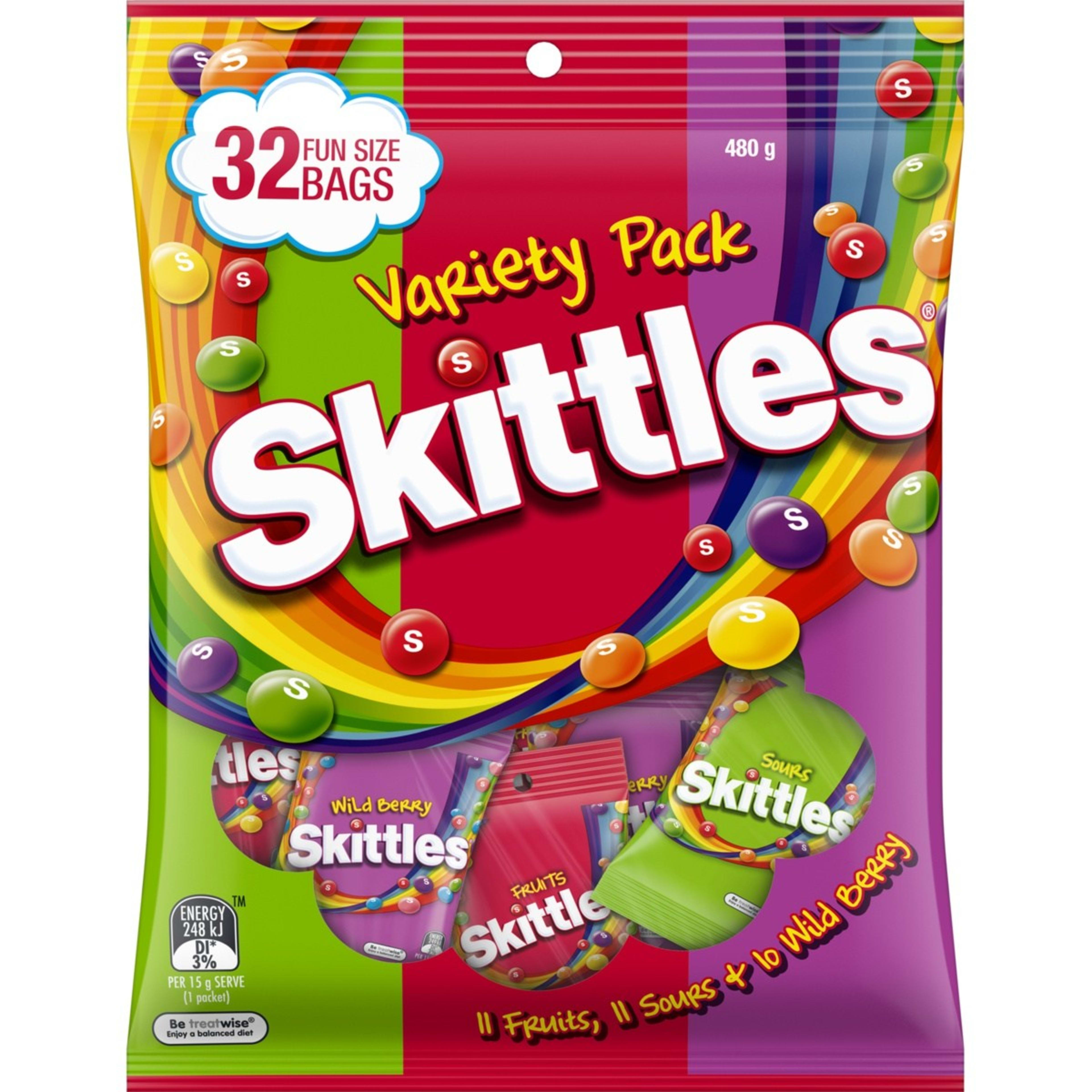 1 32 Pack Skittles Variety Pack 480g, 1 of 5