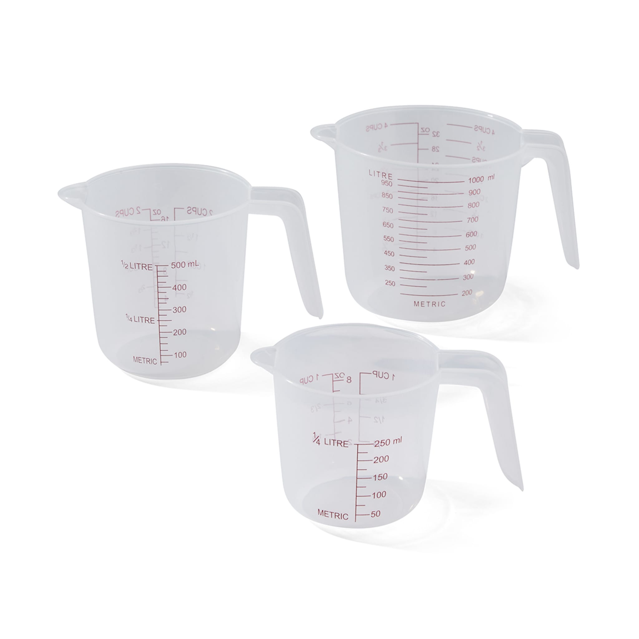 Set of 3 Measuring Jugs Kmart