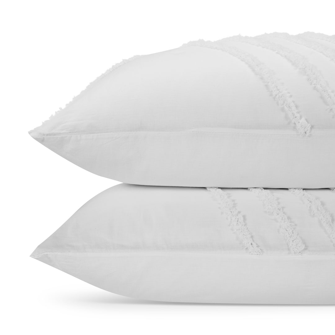 Tarni Cotton Quilt Cover Set King Bed, White Kmart