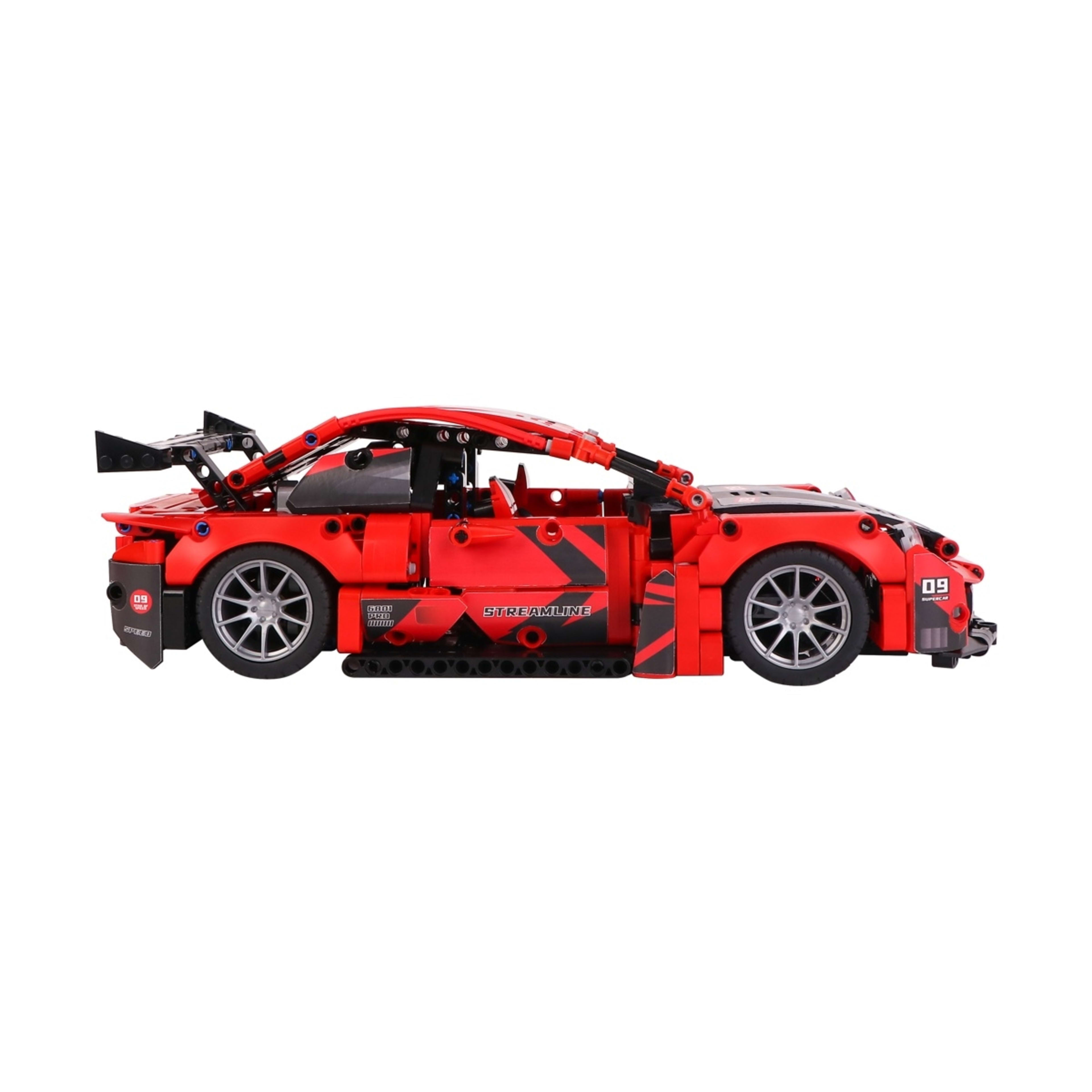 3 1077 Piece Mini Blocks Vehicle Series: Large Sport Car, 3 of 4