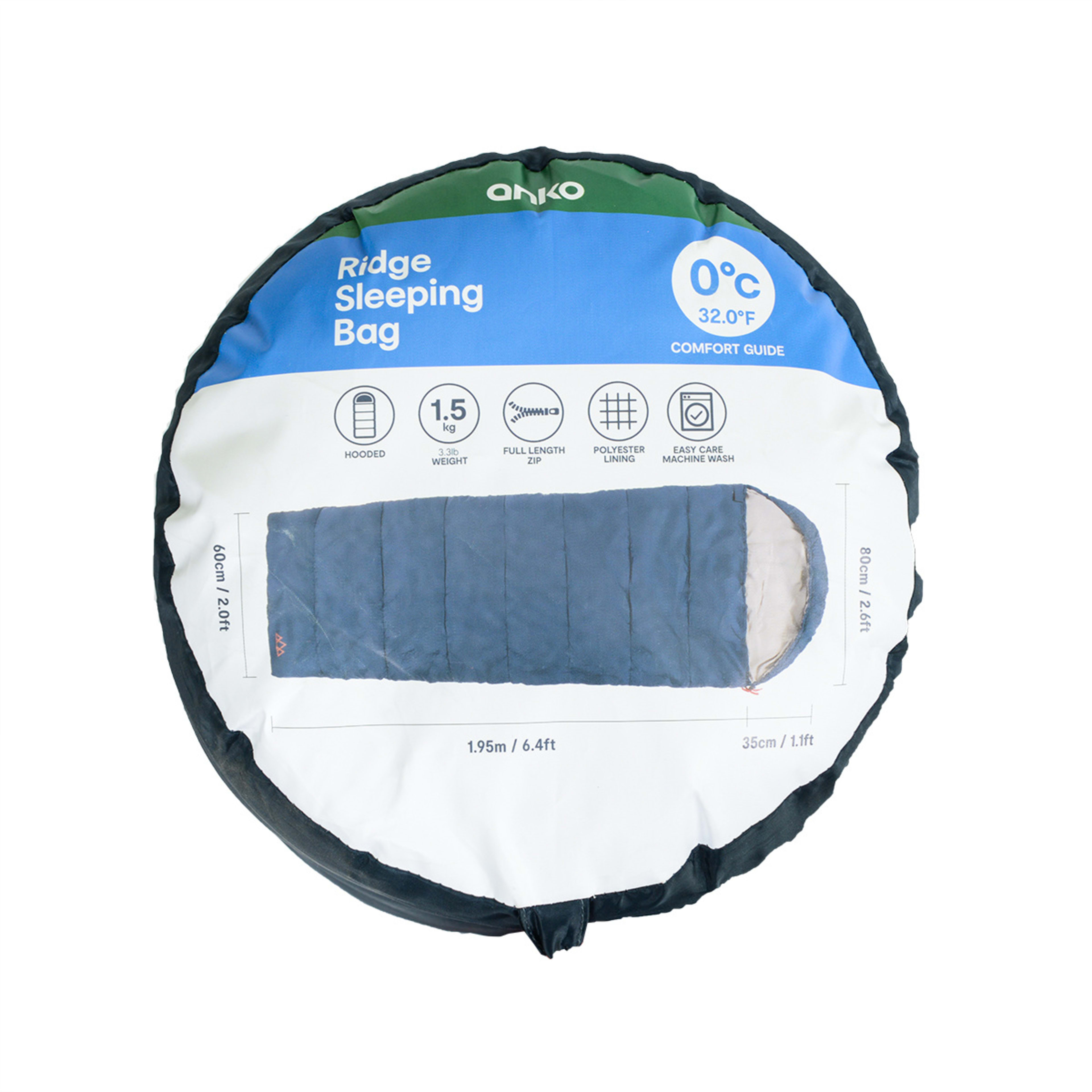 Ridge Hooded Sleeping Bag Kmart