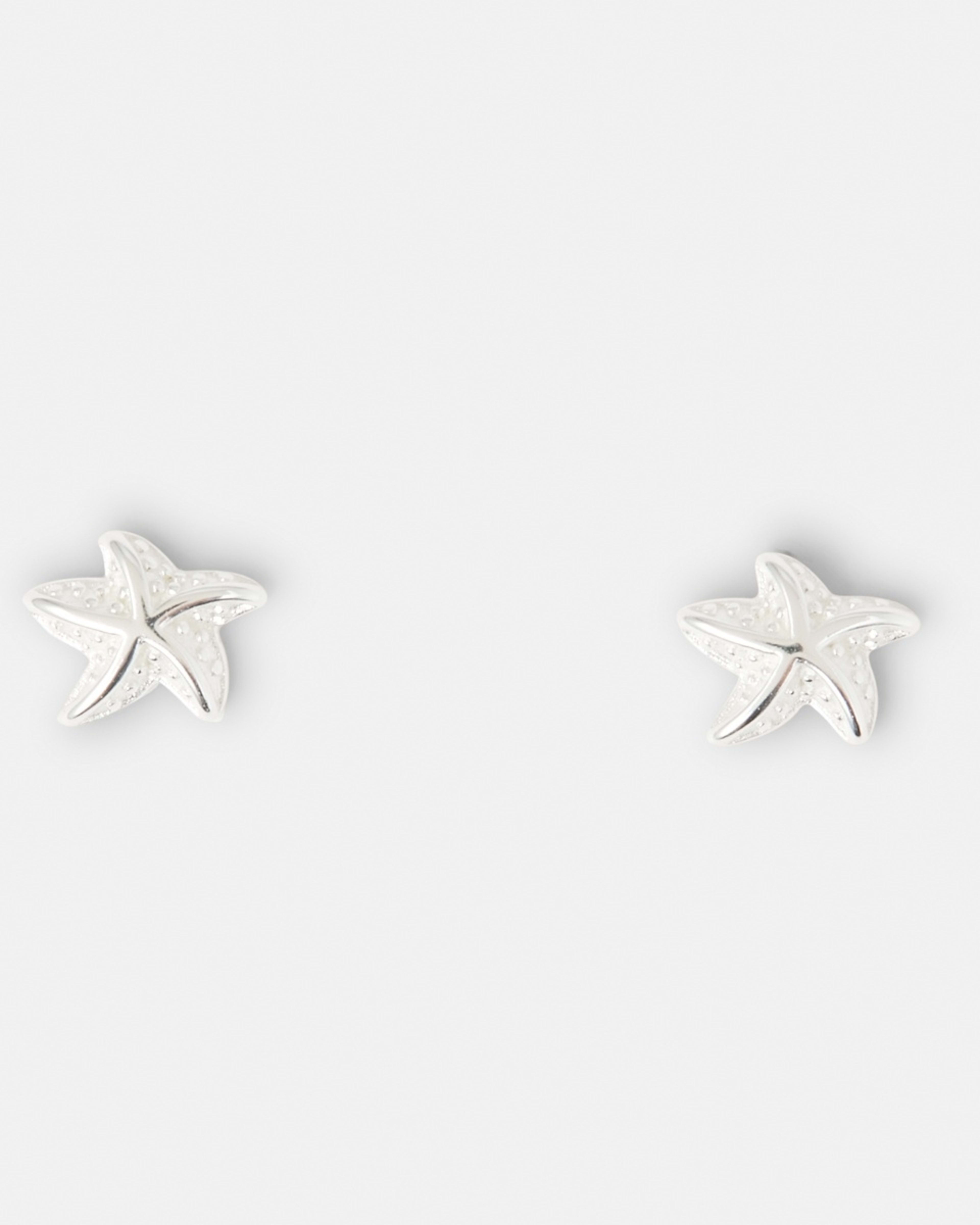 3 2 Pack Sterling Silver 925 Starfish Necklace and Earrings Gift Set Silver, 3 of 5