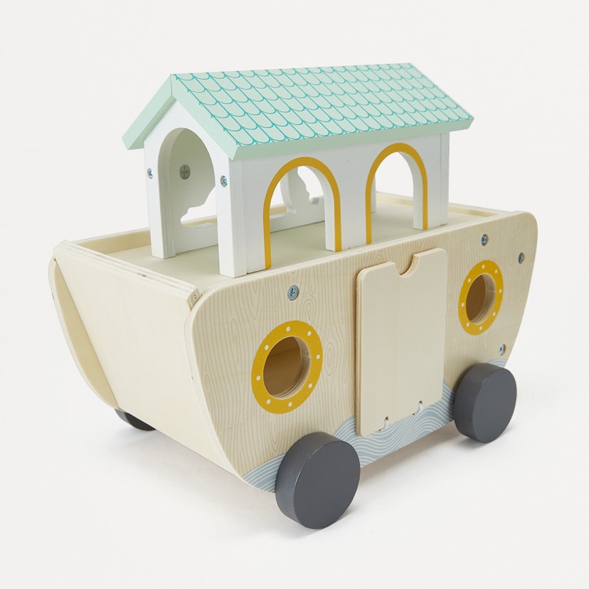 Wooden Animal Boat Kmart