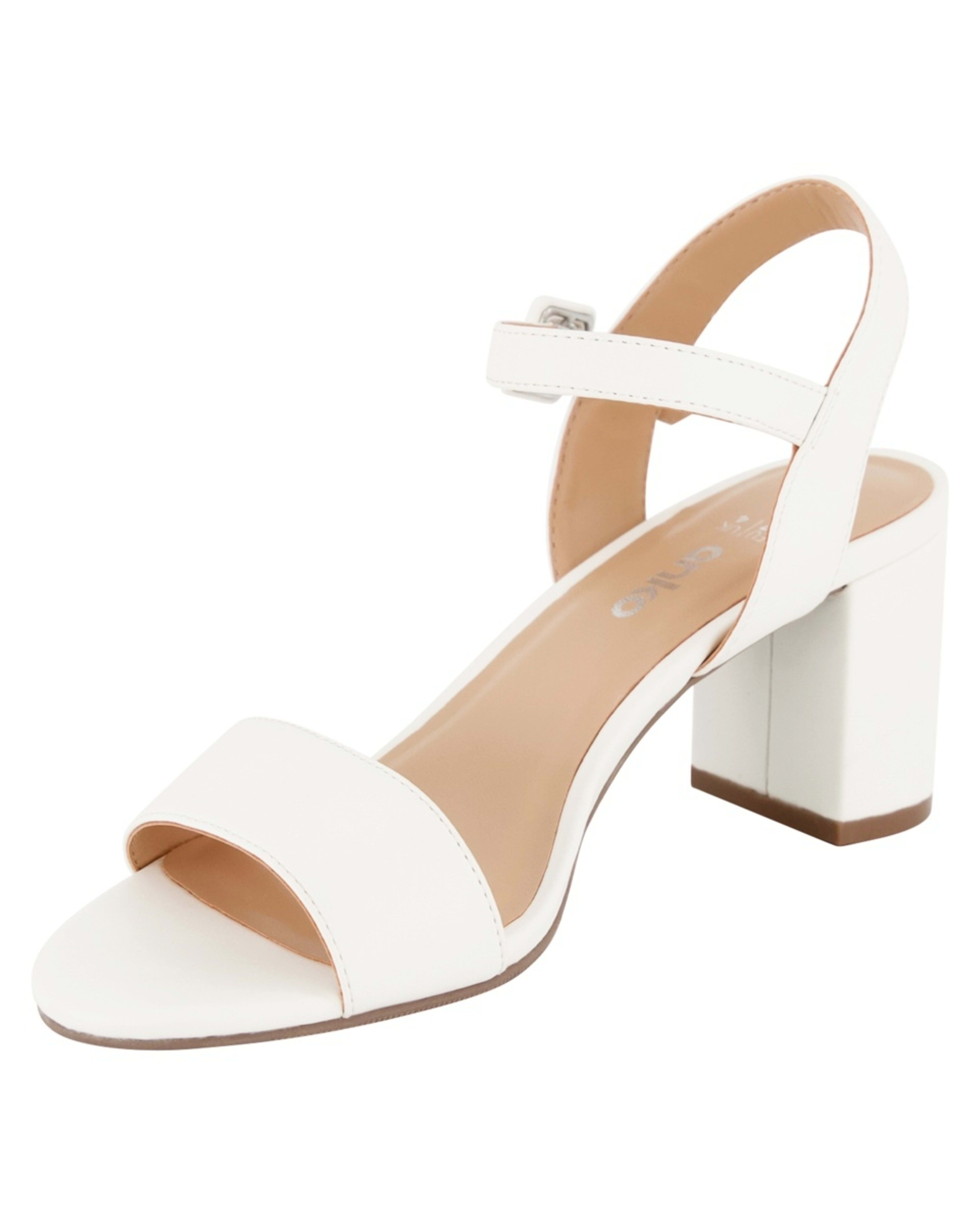 3 Basic Block Heel Dress Sandals Snw White, 3 of 5