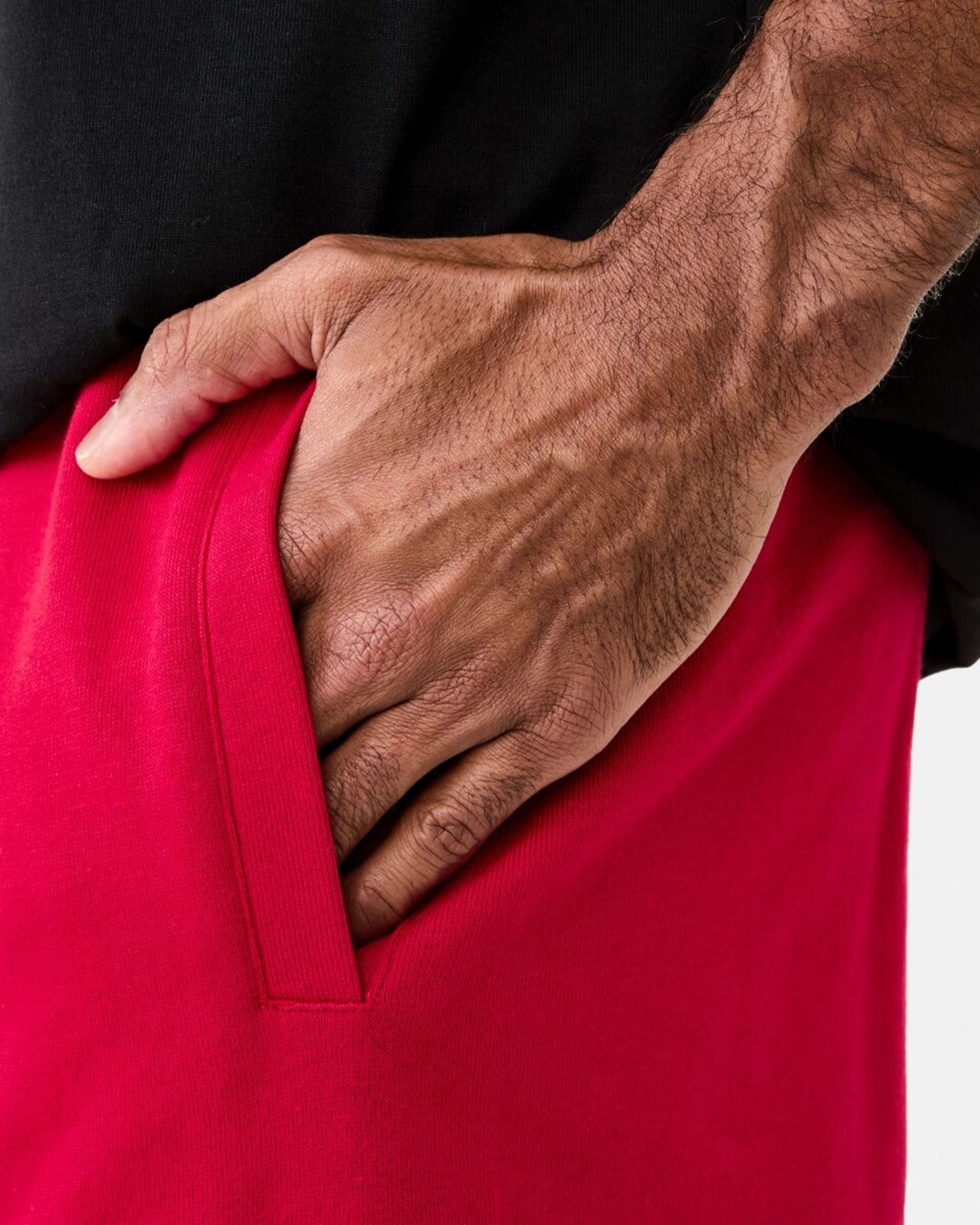5 Everlast Mens French Terry Shorts Crimson, 5 of 8