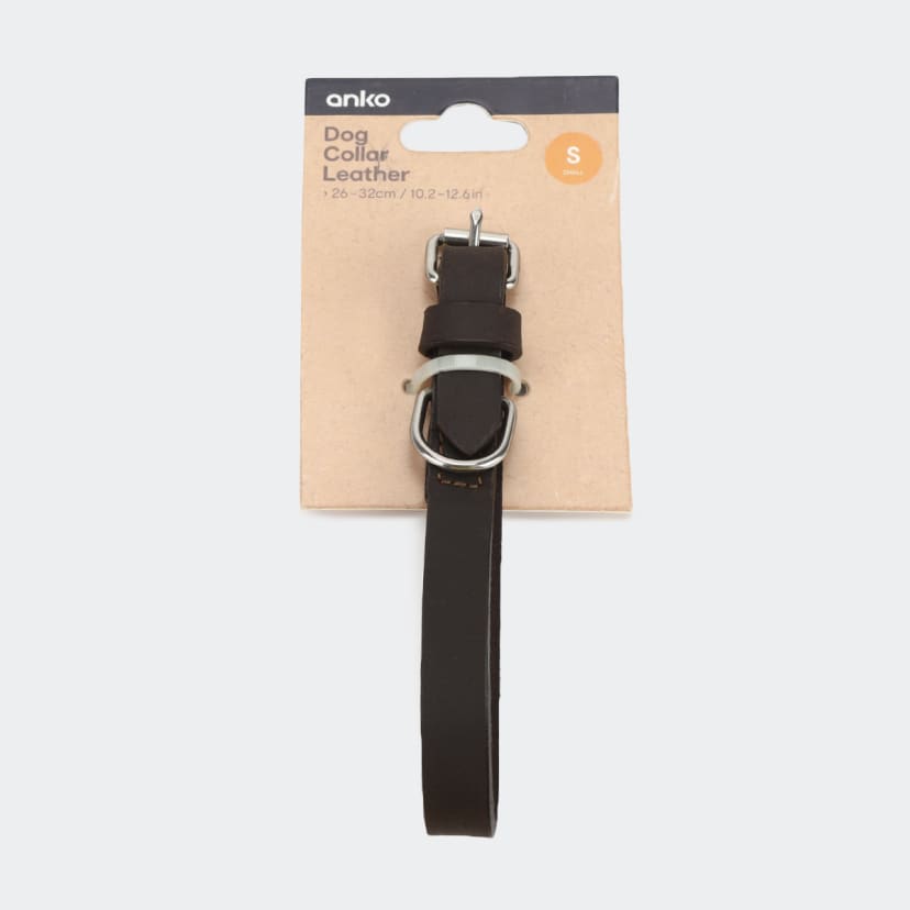 Dog Collar Leather Small Kmart