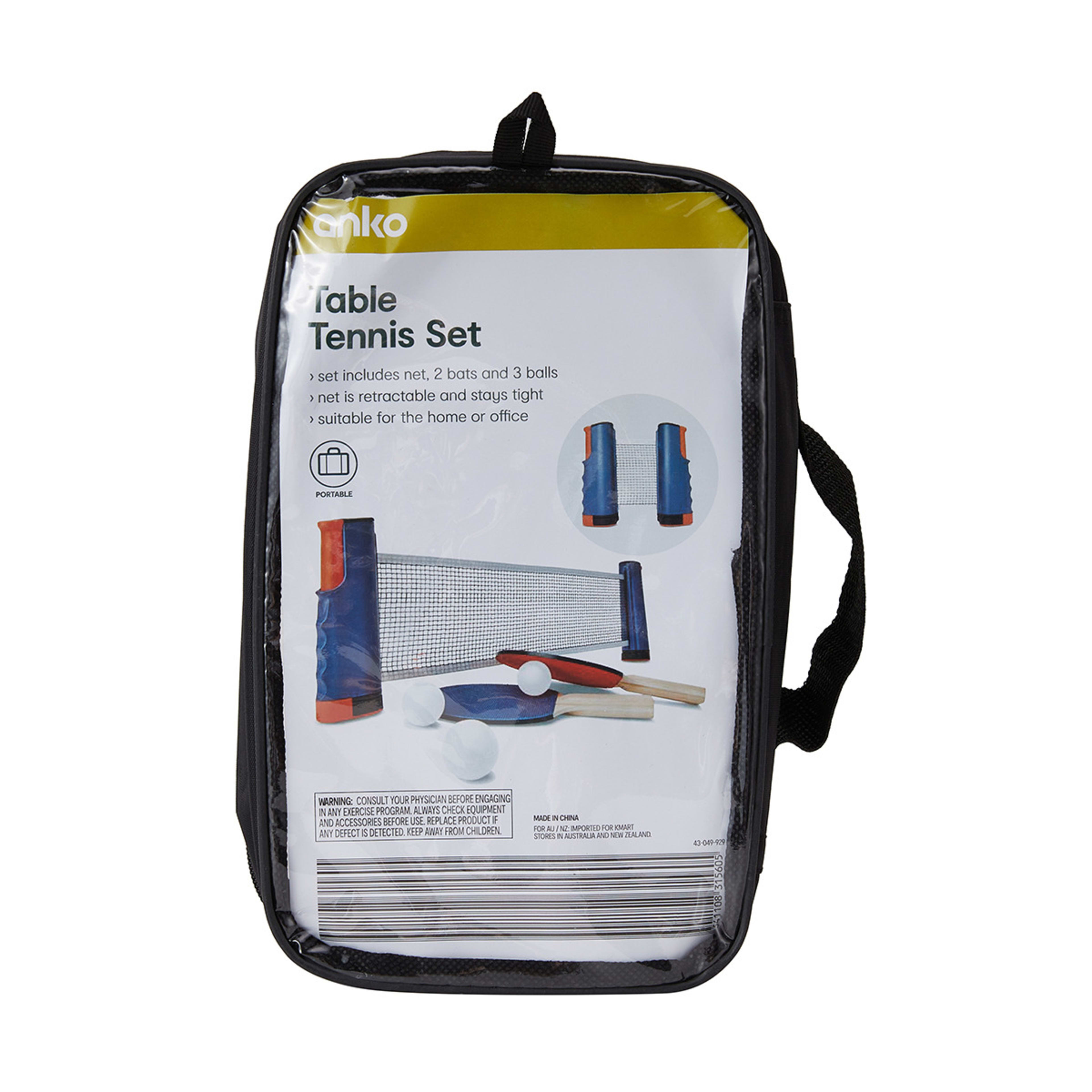 Table Tennis Set Kmart