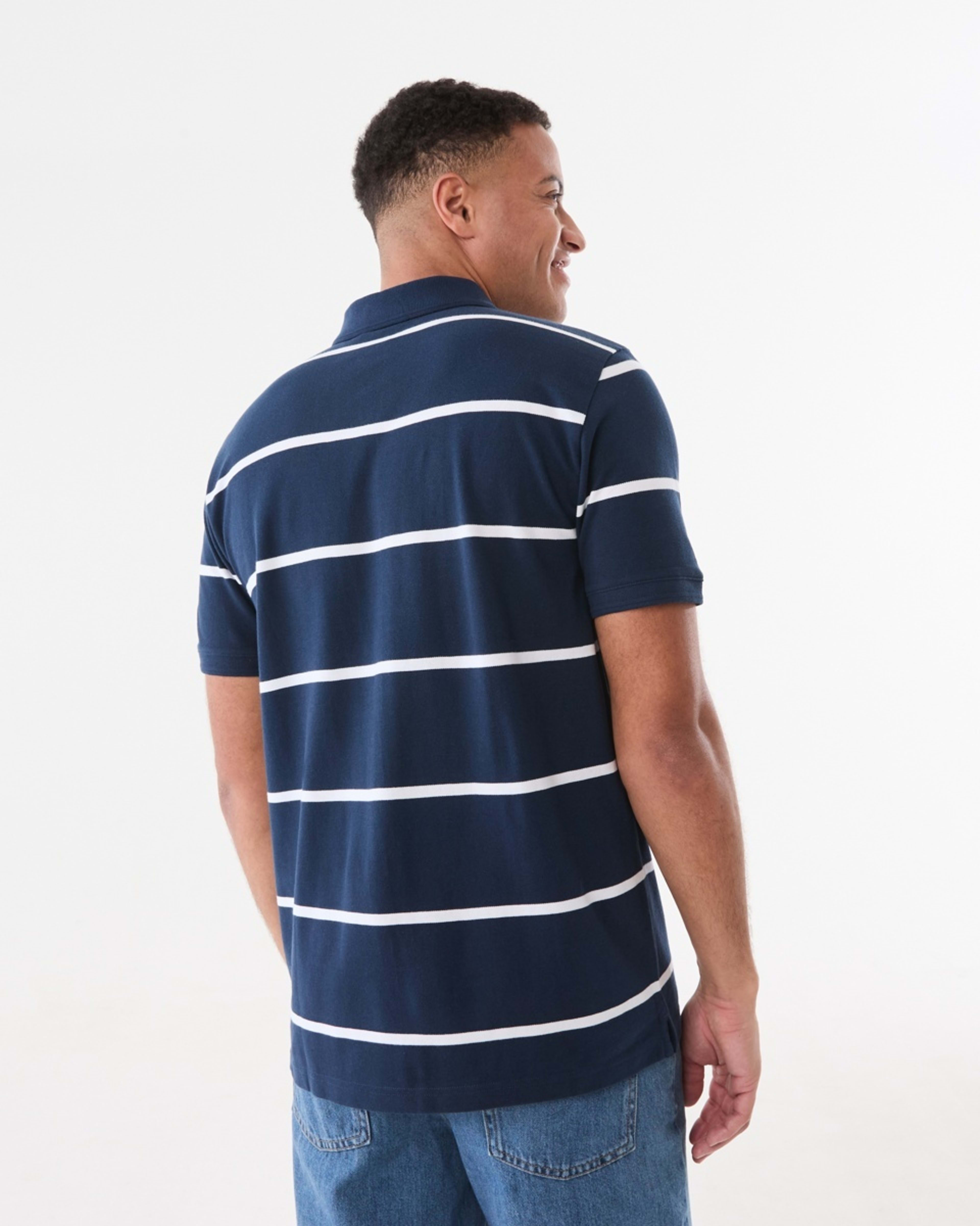 3 Stripe Polo Shirt GIANN STRIPES SPELL NAVY, 3 of 5