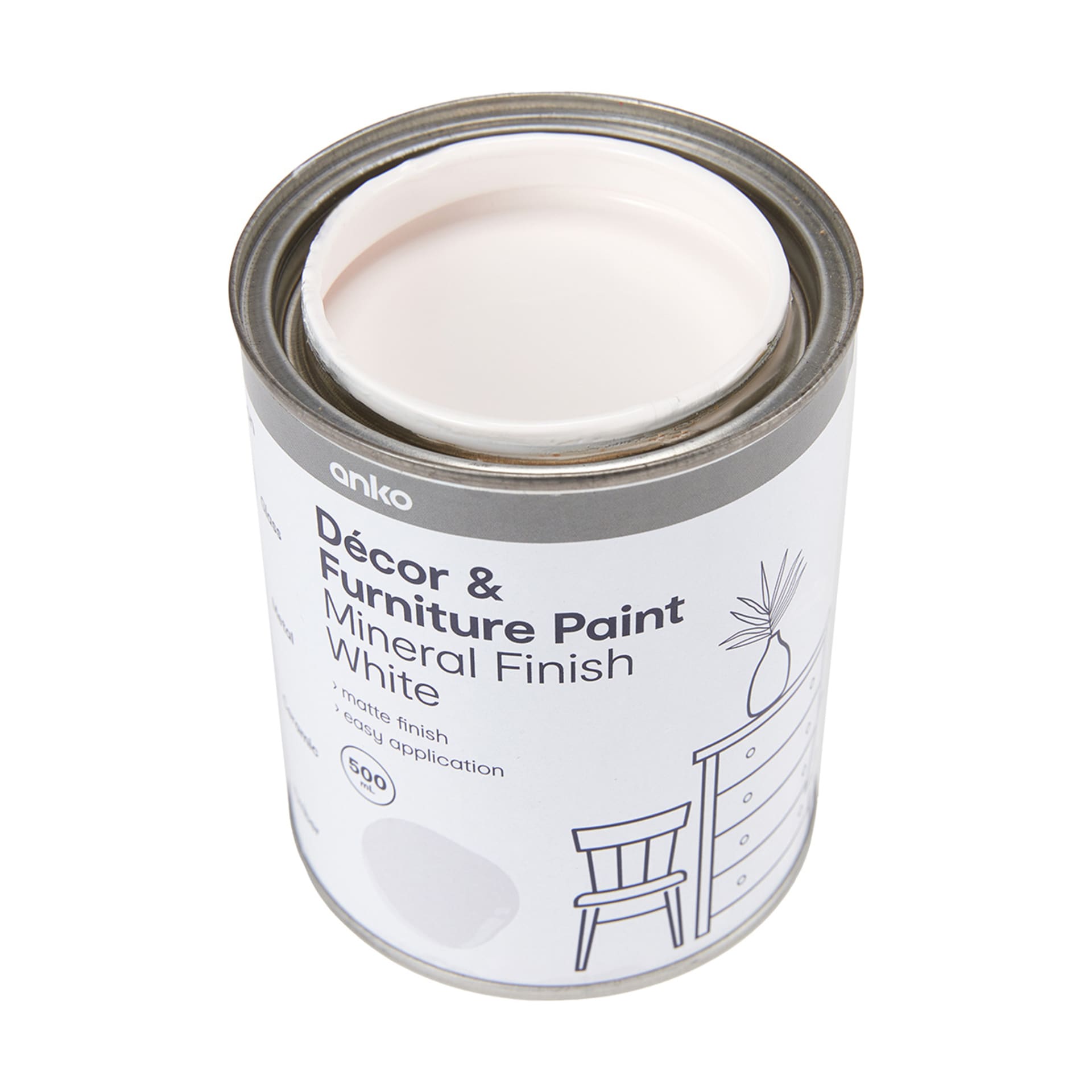 Decor & Furniture Paint Mineral Finish White Kmart