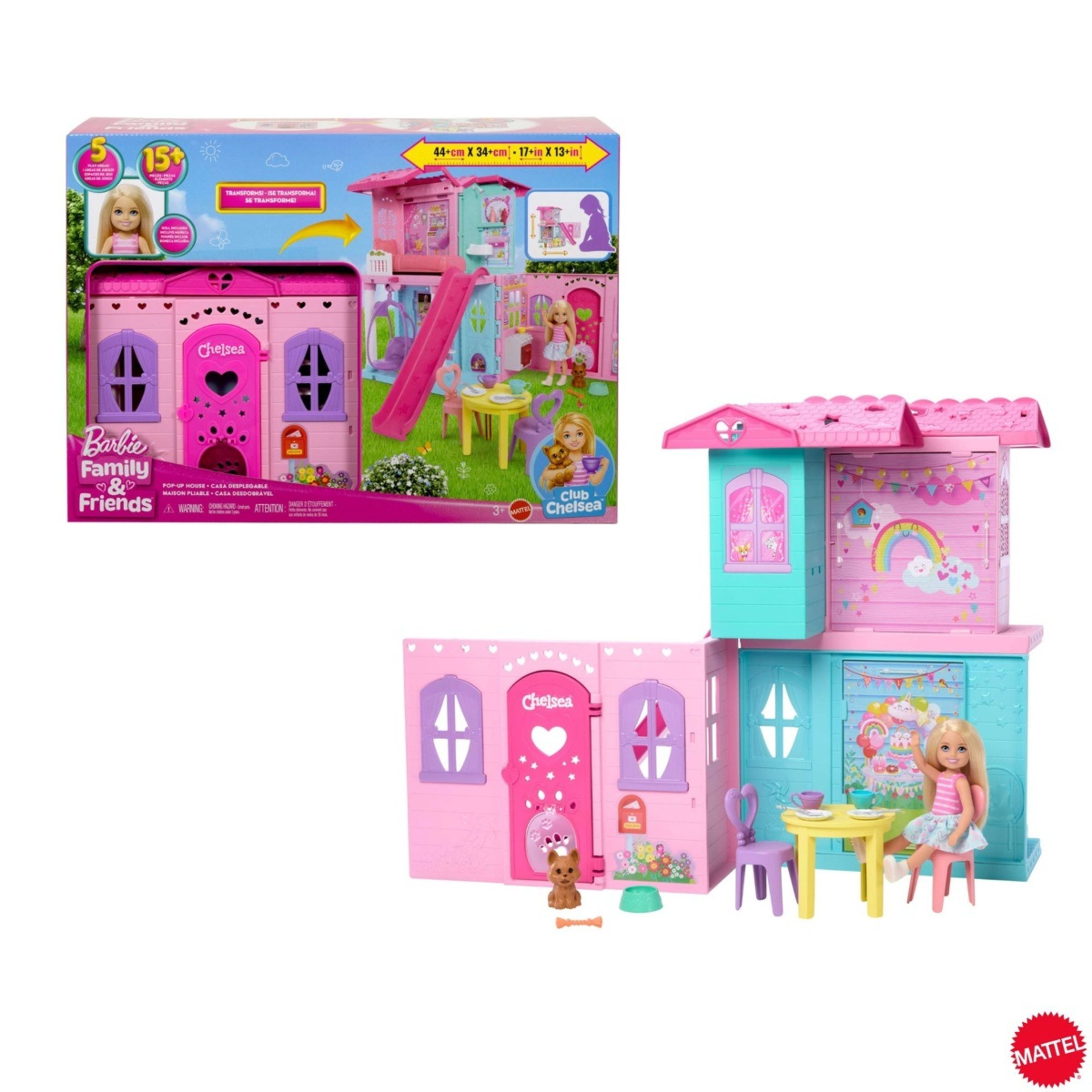 1 Barbie Family & Friends Chelsea Pop-Up Doll House