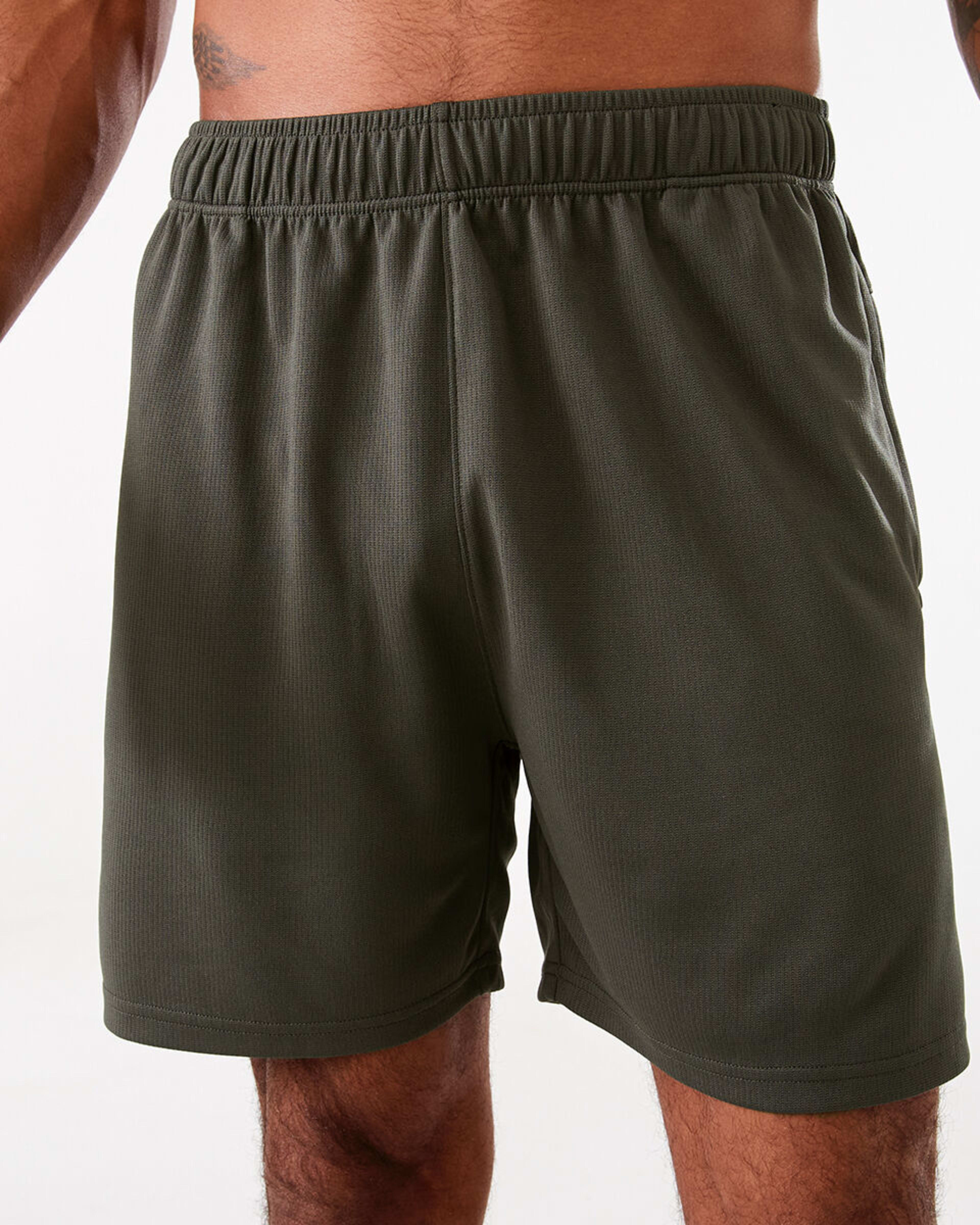 1 Active Mens Comfort Sports Shorts KHAKI GREEN, 1 of 8