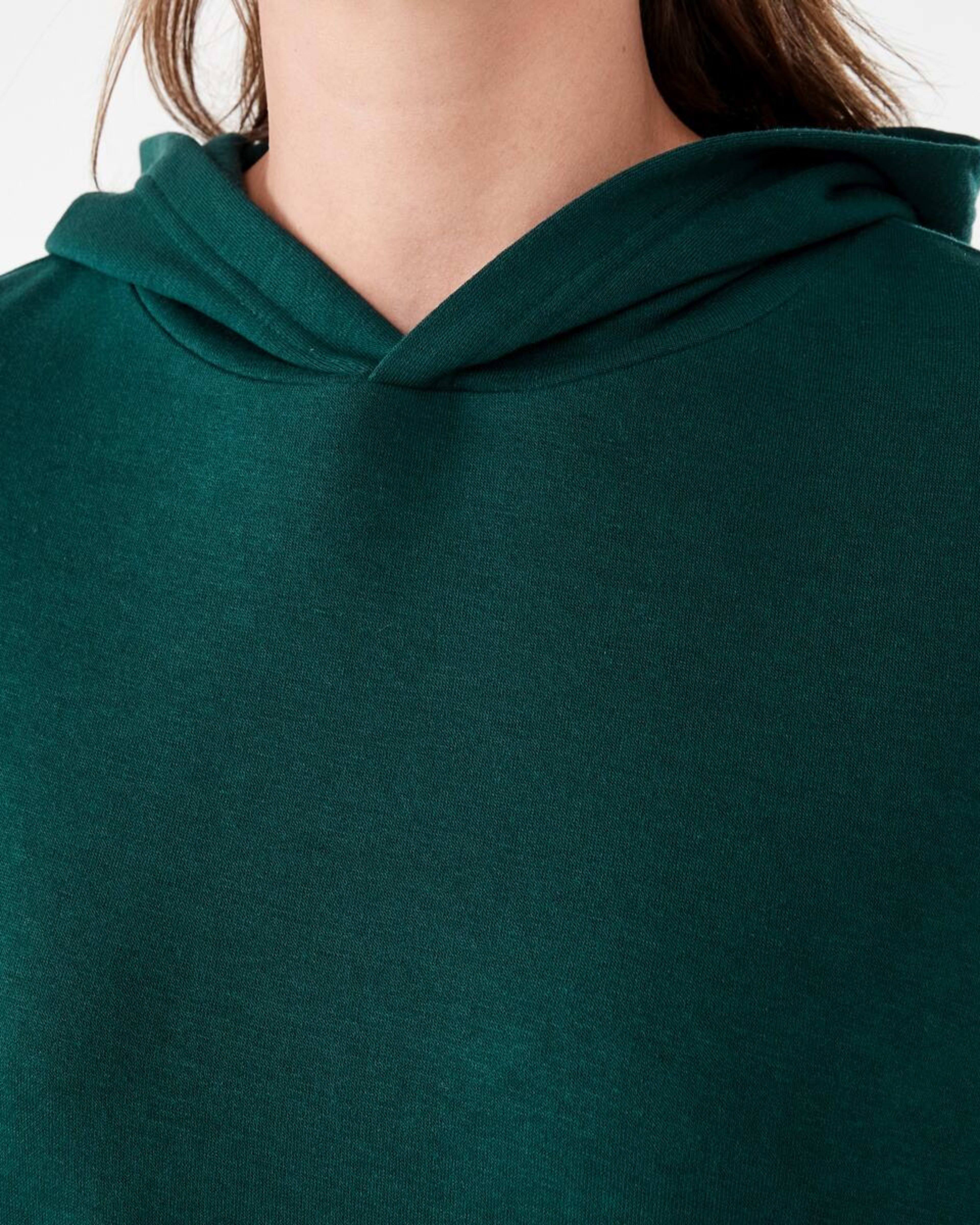 5 Active Womens Core Pop Over Hoodie YUCCA GREEN, 5 of 6