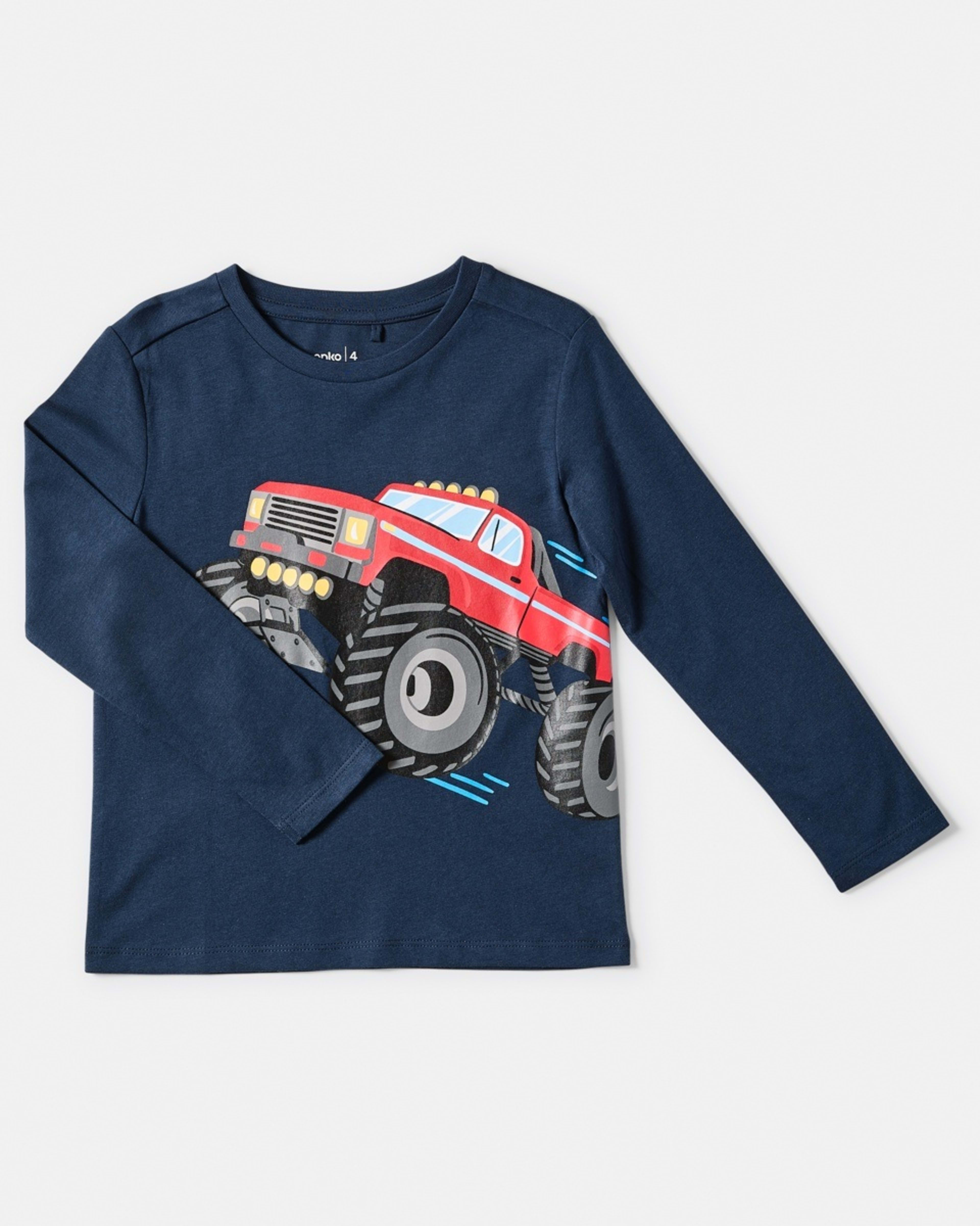 7 Long Sleeve Print T-shirt Blu Monste, 7 of 9