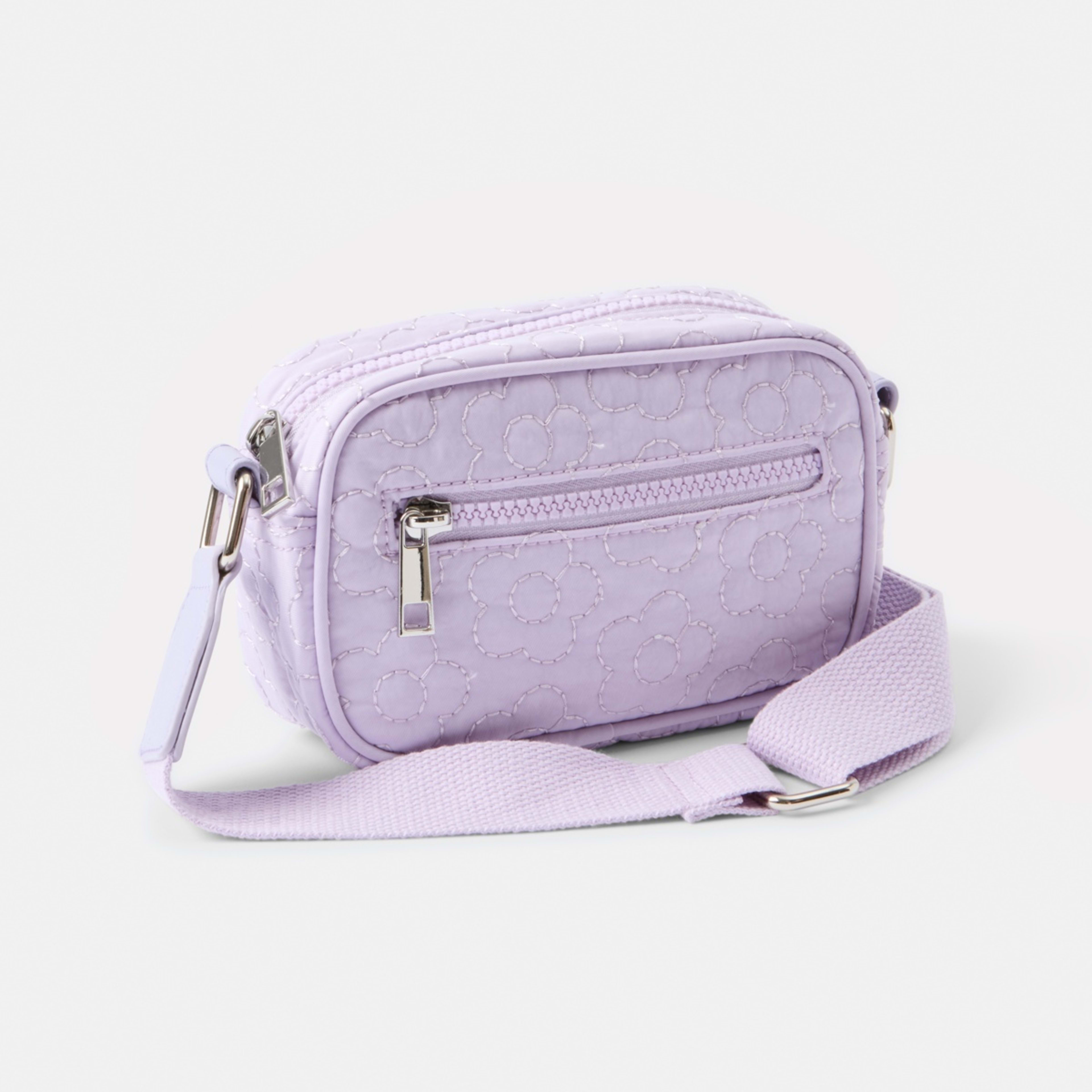 2 Mini Crossbody Bag Purple Flower, 2 of 3