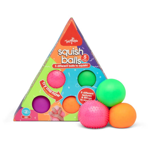 5 Pack ToyMania Squish Balls - Kmart