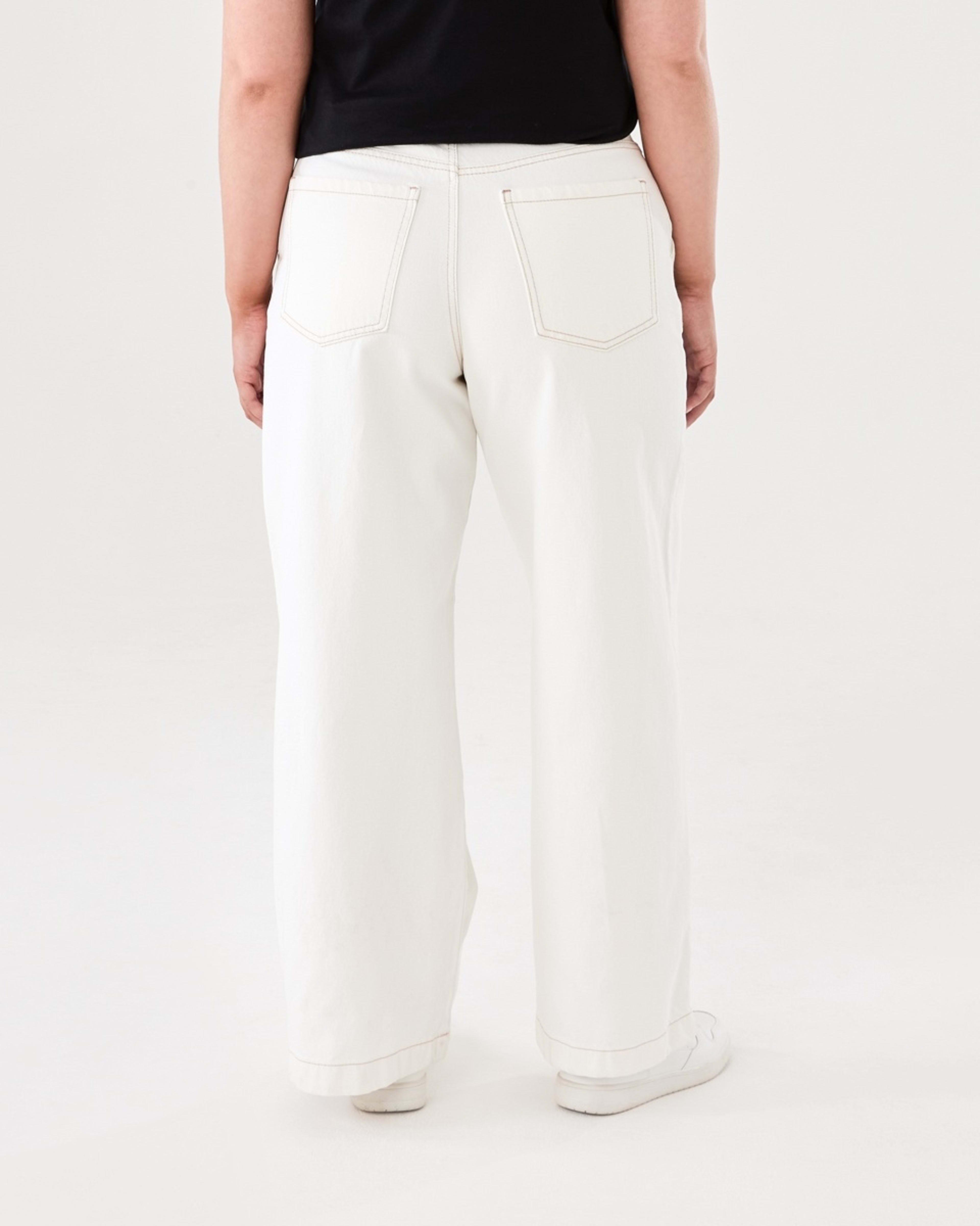 3 Pleat Front Jeans ECRU DENIM, 3 of 5