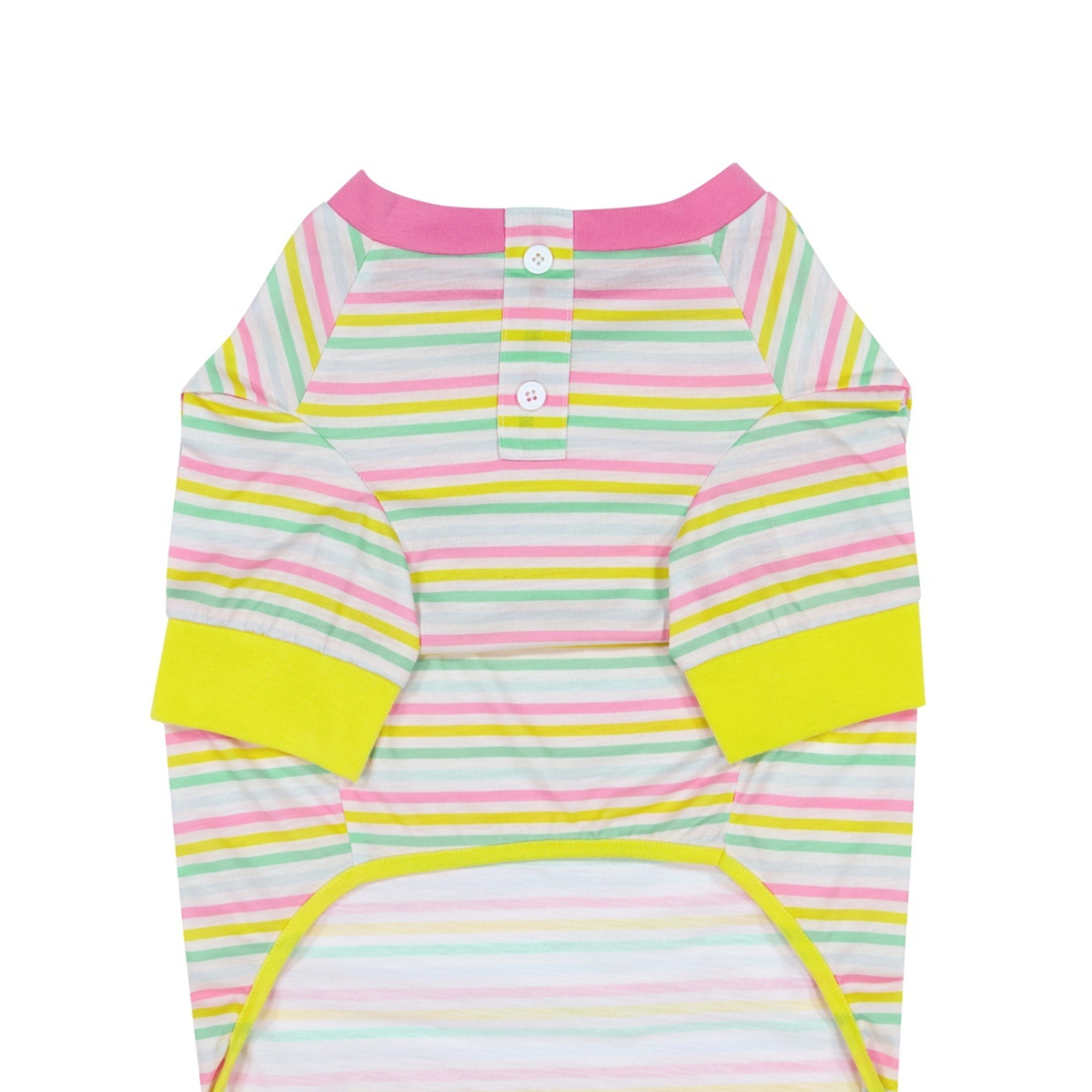 7 Pet Pyjamas Stripe - Extra Large, Pink, 7 of 9