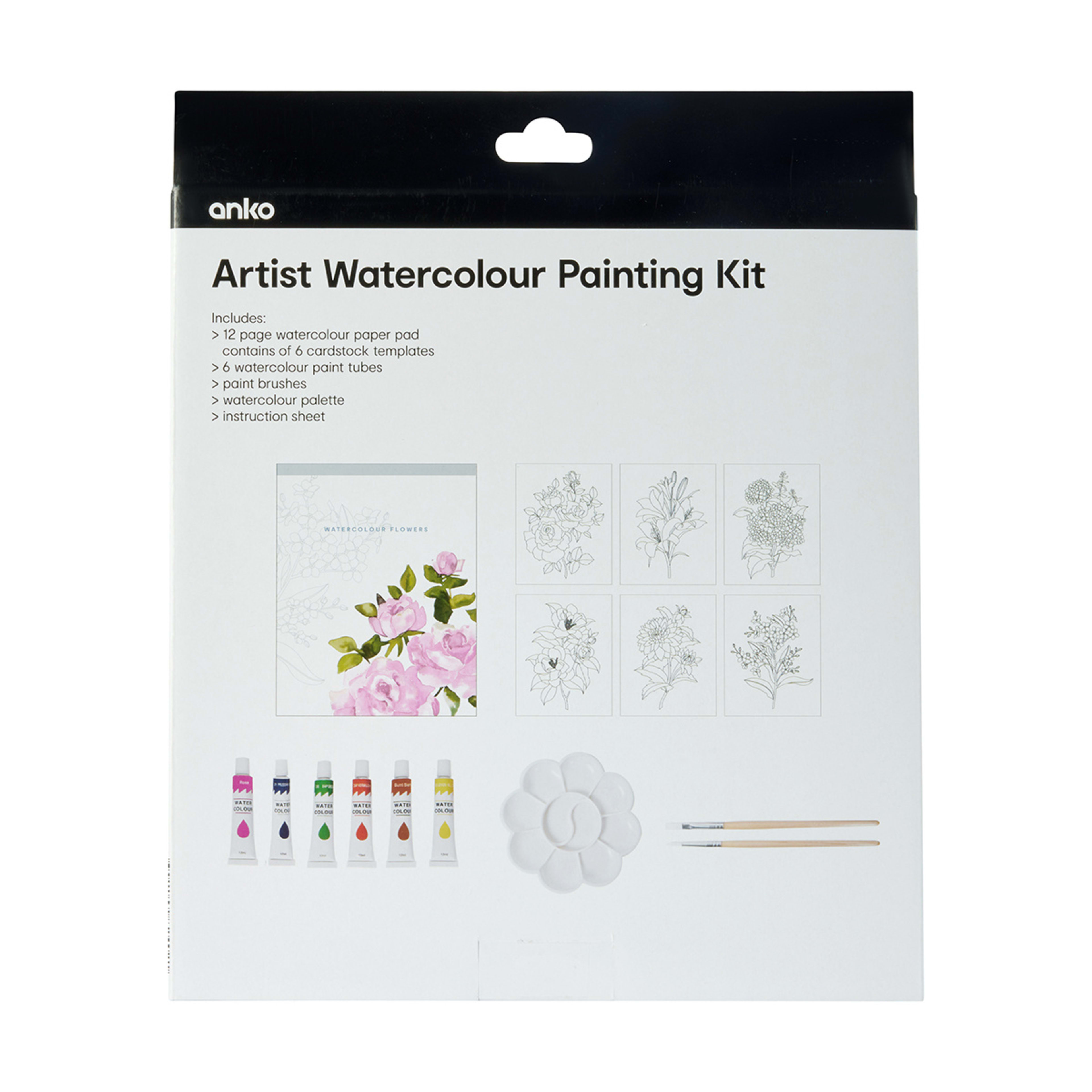 Artist Watercolour Painting Kit Kmart