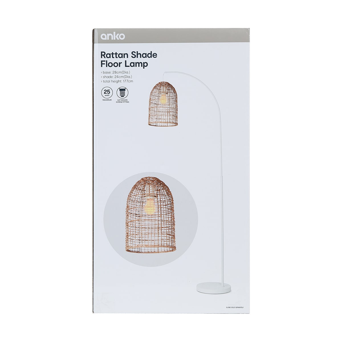 Rattan Shade Floor Lamp Kmart NZ