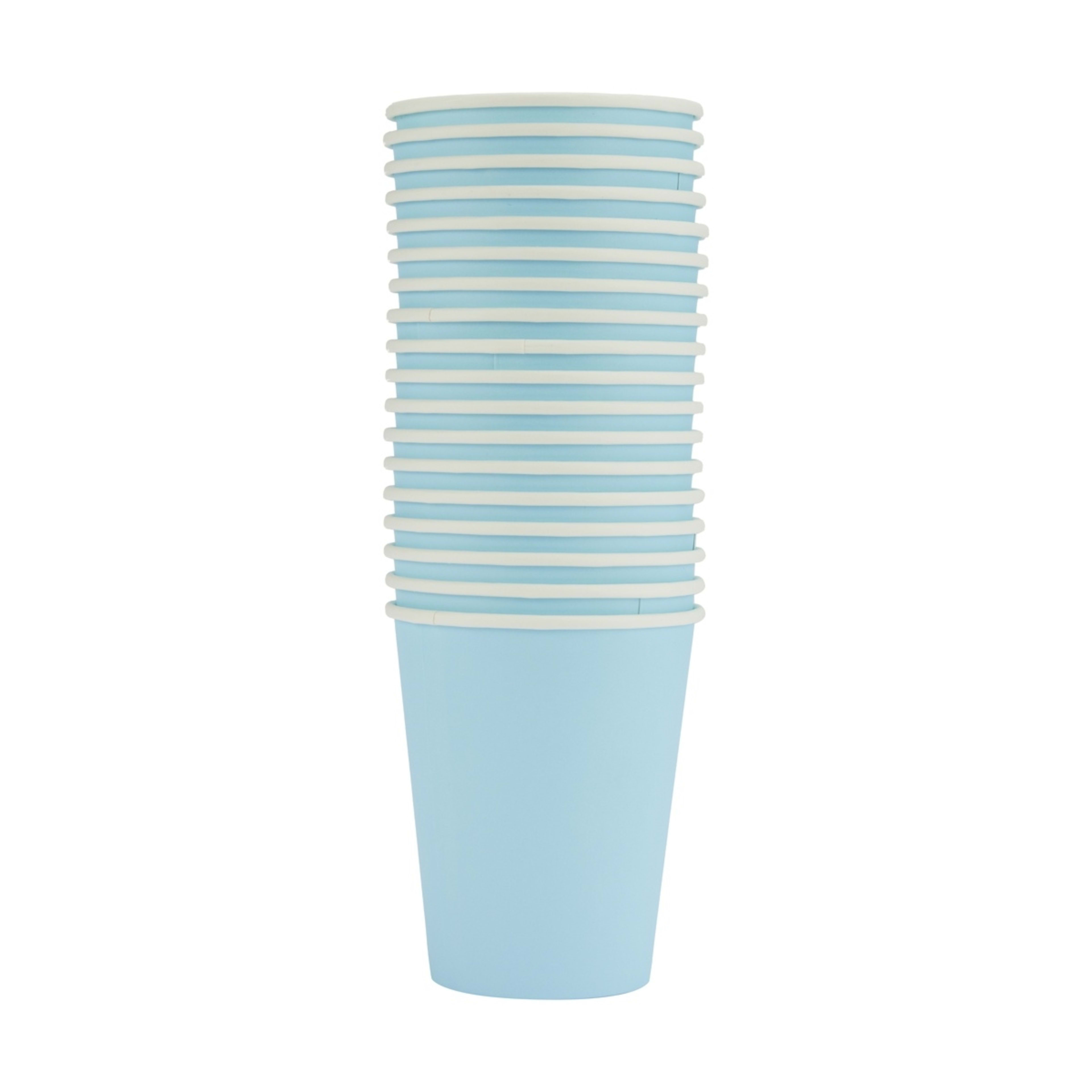 1 18 Pack Pastel Blue Paper Cups