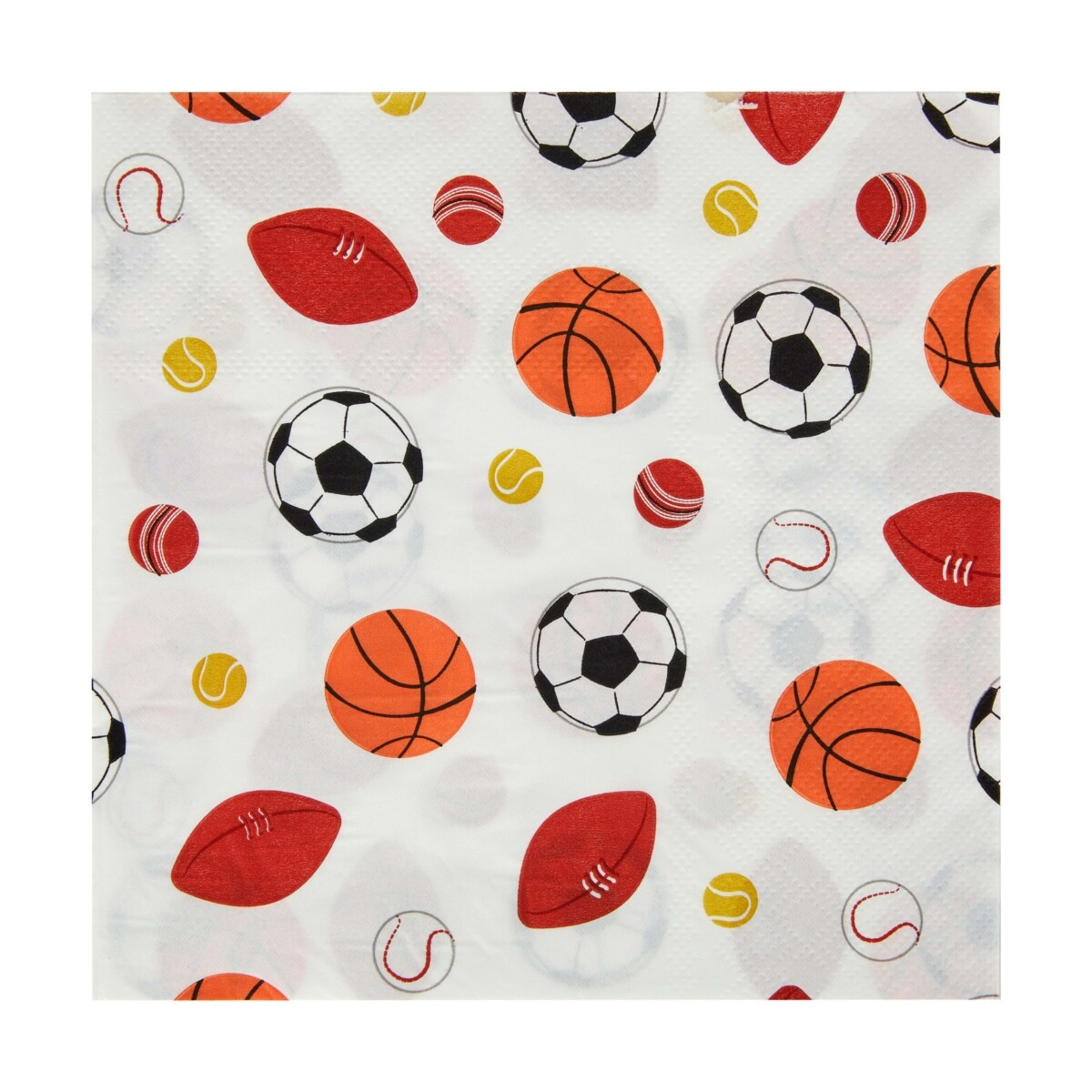 1 20 Piece Sports Paper Napkins, 1 of 4