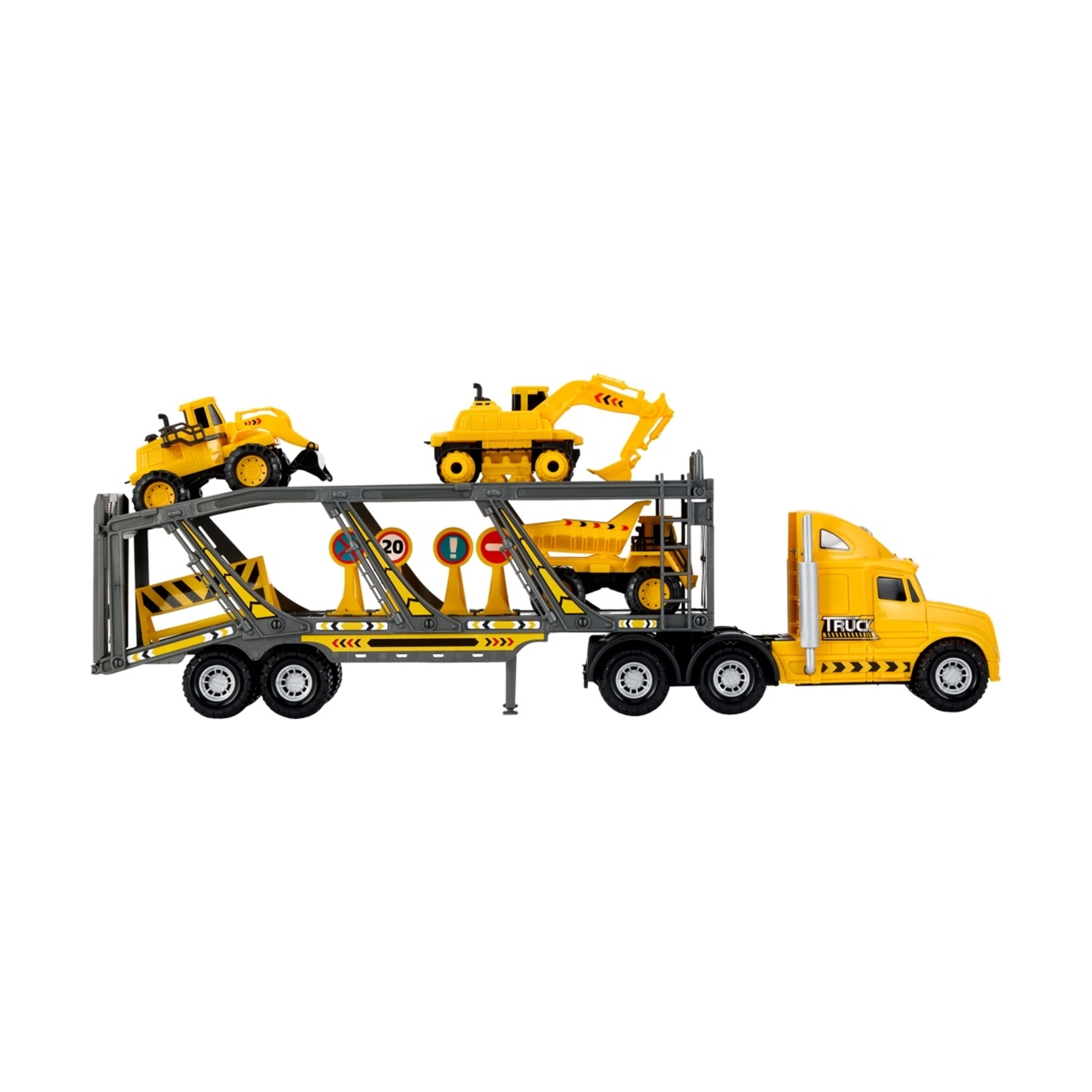 3 Lights and Sounds Construction Hauler Playset, 3 of 9