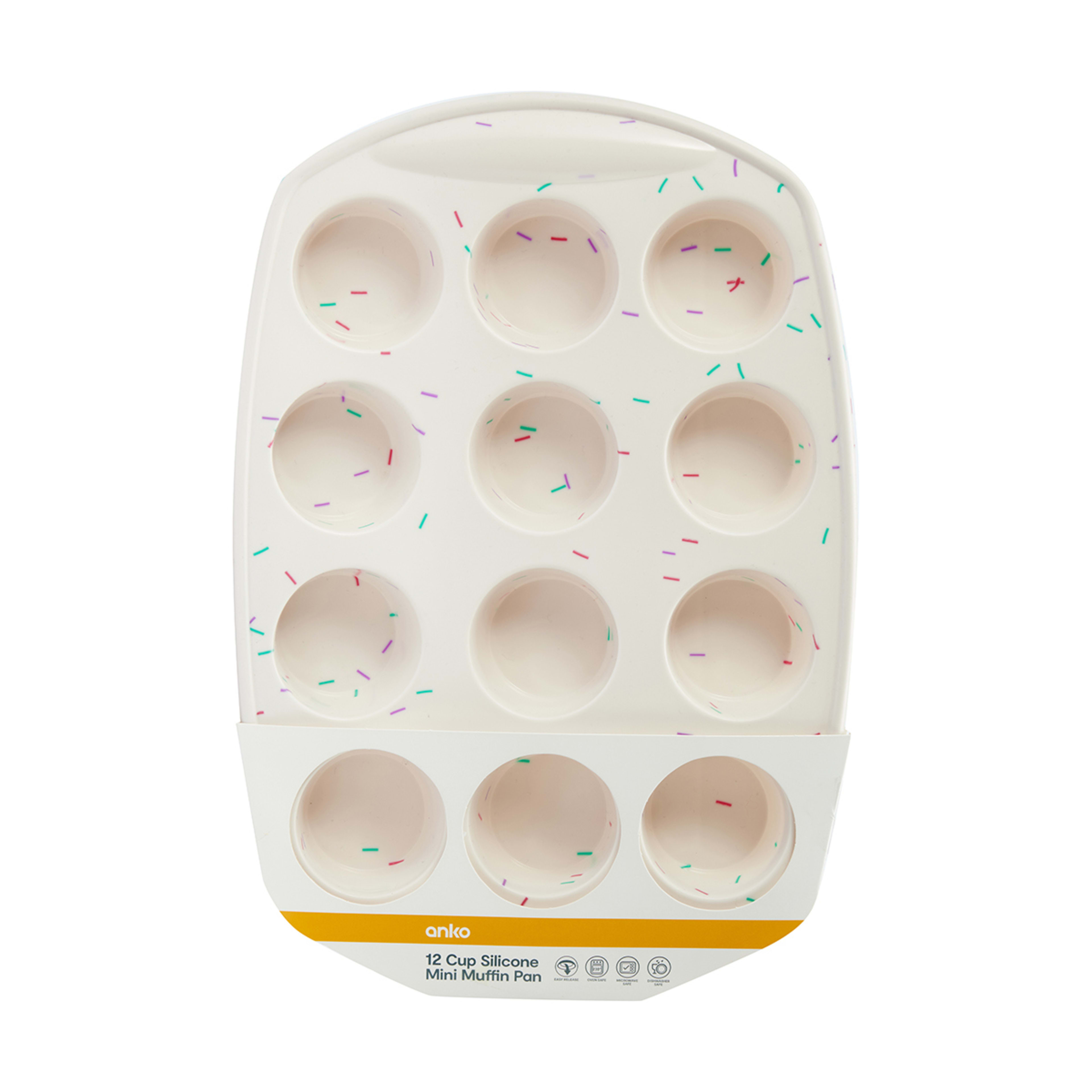 3 12 Cup Silicone Mini Muffin Pan, 3 of 3